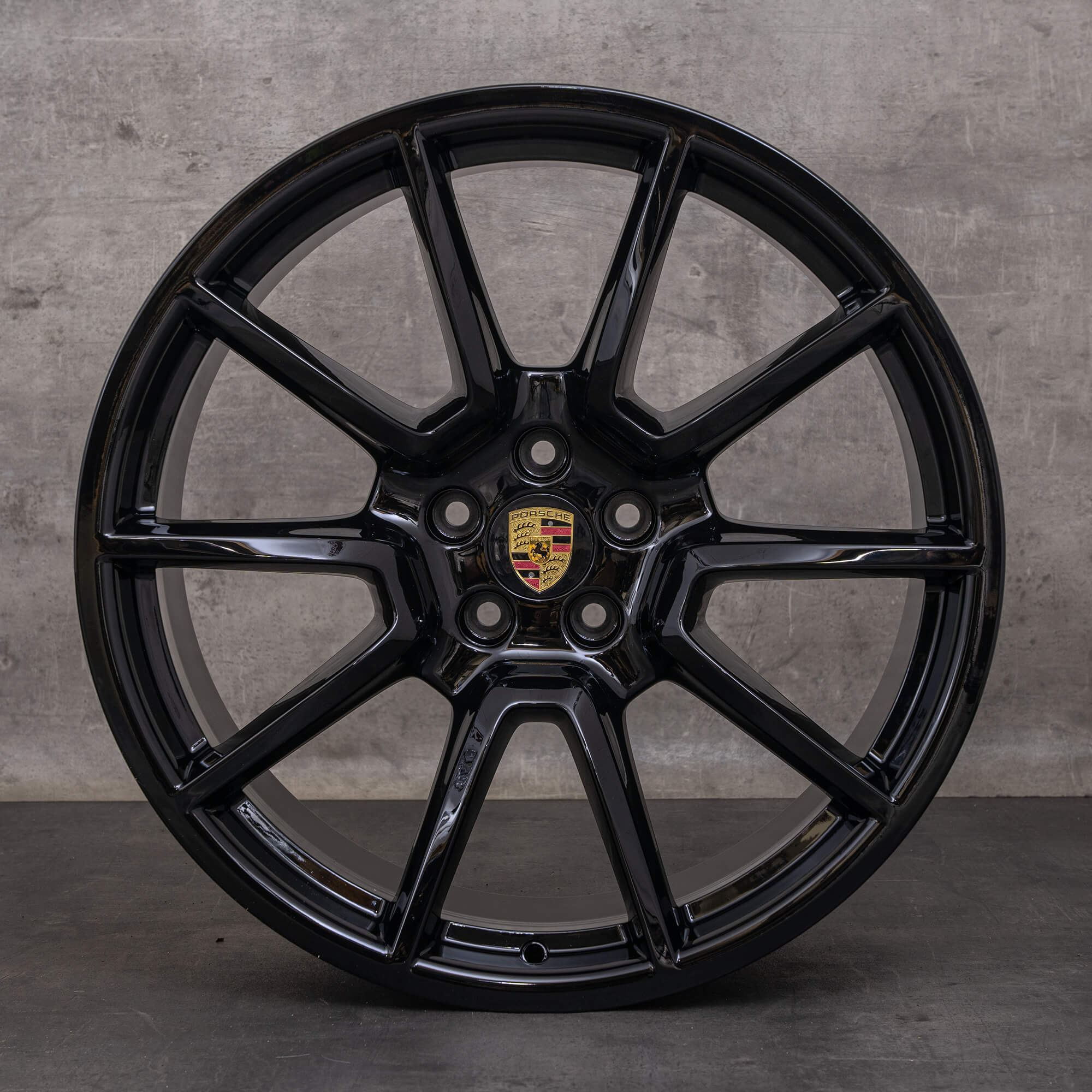 Original Porsche Macan II ráfky na auto 20 palců S 95B601025BH 95B601025BJ černé lesklé