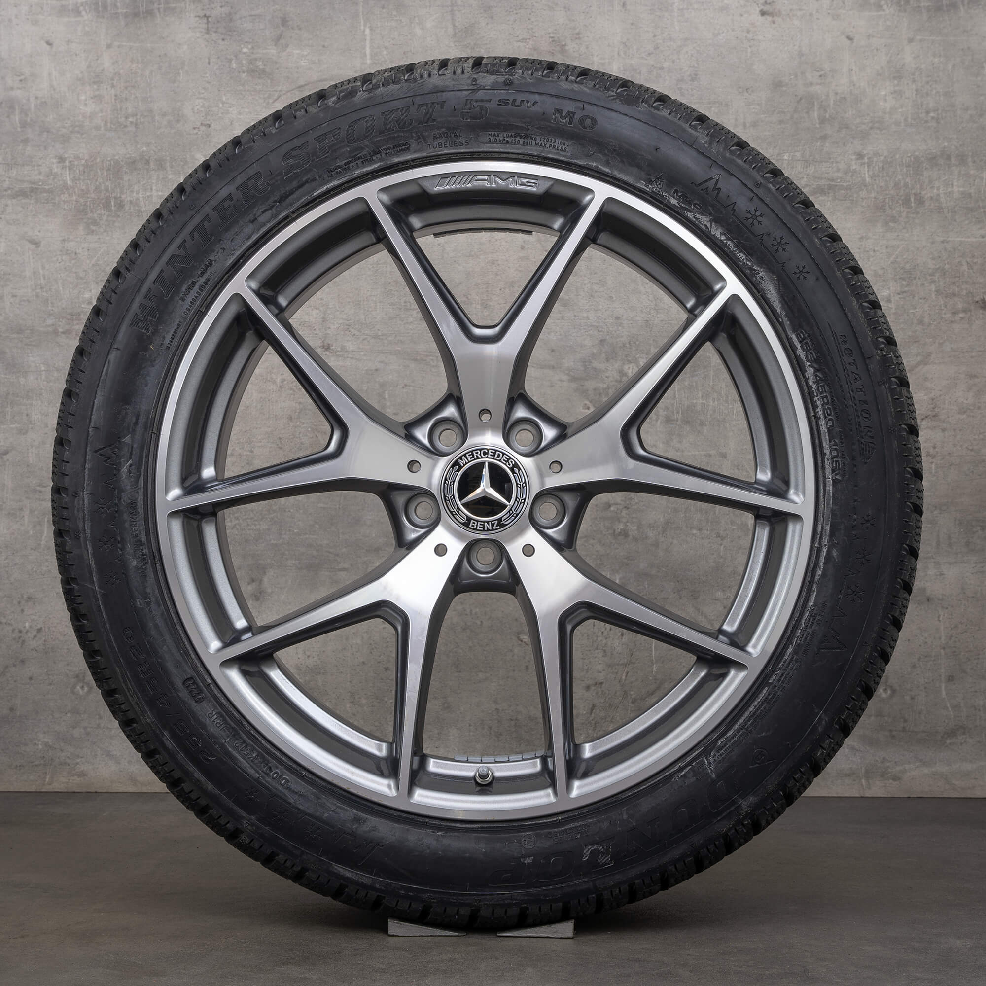 Genuine Mercedes Benz GLC & 43 AMG inverno ruote 20 pollici X253 C253 cerchi A2534015500 A2534015600 grigio titanio ad alta lucentezza NUOVO