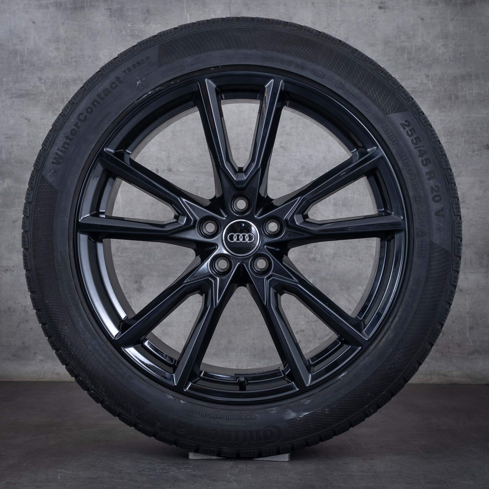 Alkuperäiset Audi Q5 SQ5 vanteet 20 tuuman FY-kesäpyörät 80A071490A Vox Design musta kiiltävä