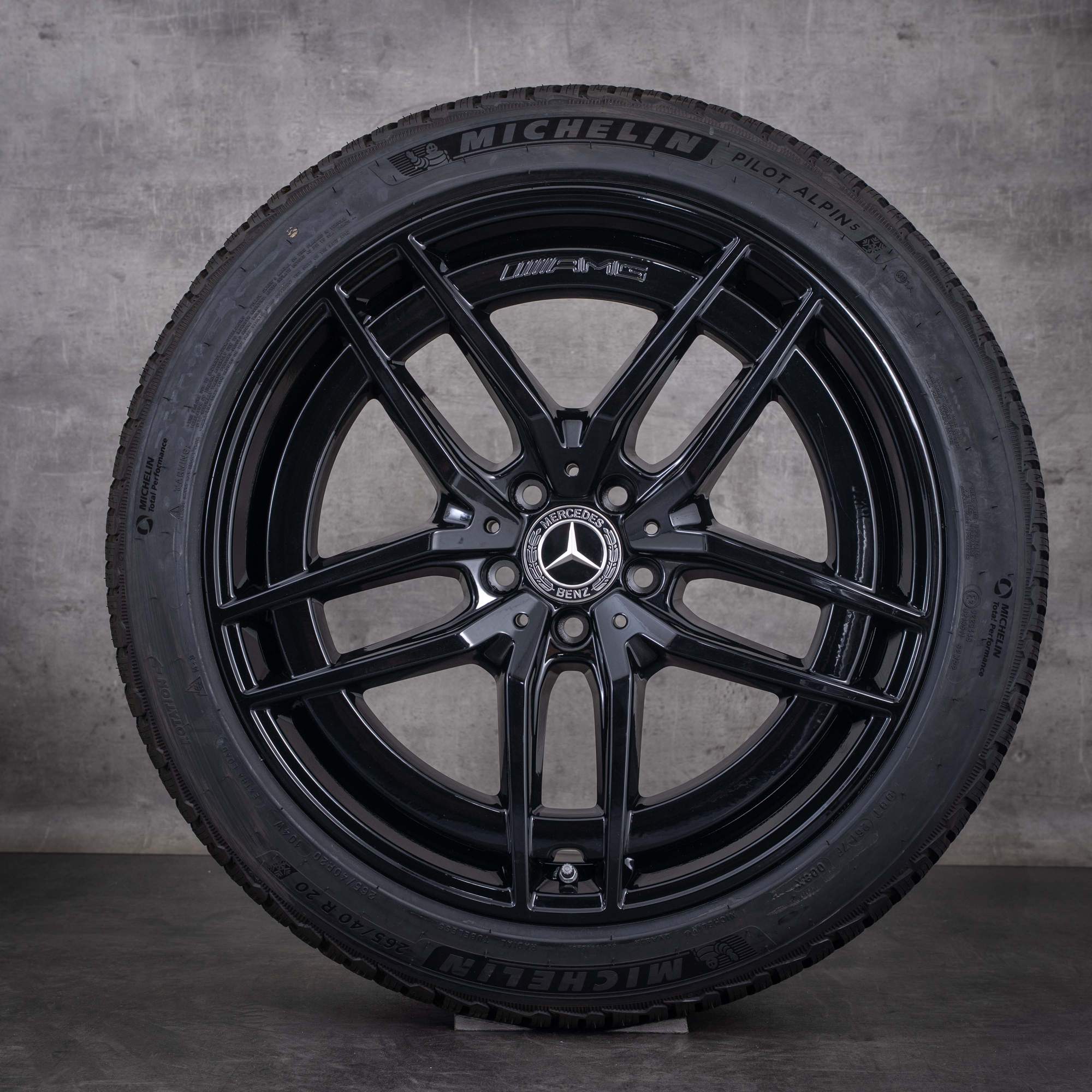 Original Mercedes Benz SL AMG 43 55 63 Felgen 20 Zoll R232 Sommerräder A2324012100 A2324012200 schwarz glanz