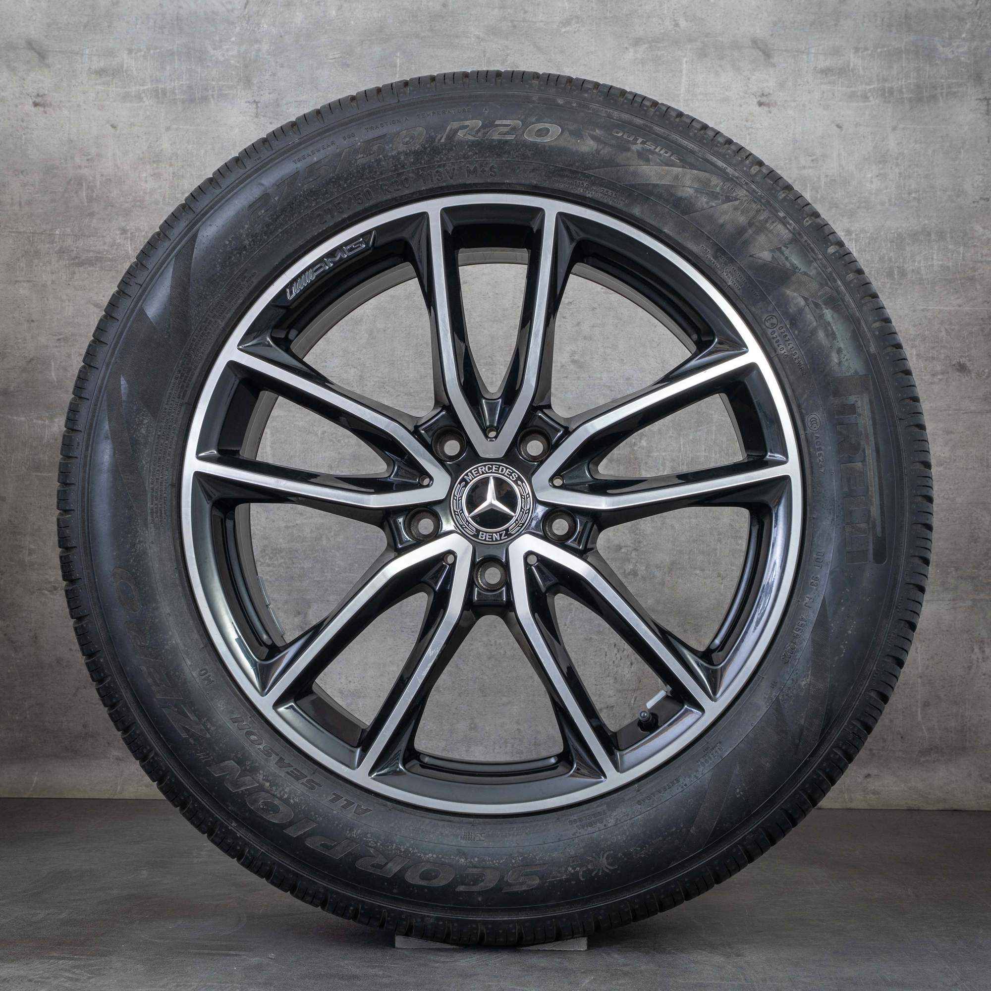 Oryginał Mercedes Benz Klasa G G350d G400d G500 AMG koła zimowe 20 cali W463A Felgi A4634013900 czarne Polerowane