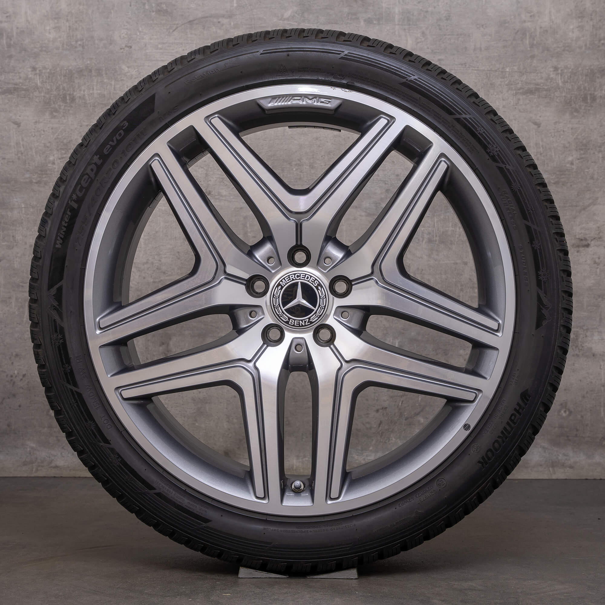 Original Mercedes Benz GLA GLB 35 45 Roues d'hiver 20 pouces X247 H247 Jantes A2474012000 himalaya grey brillant