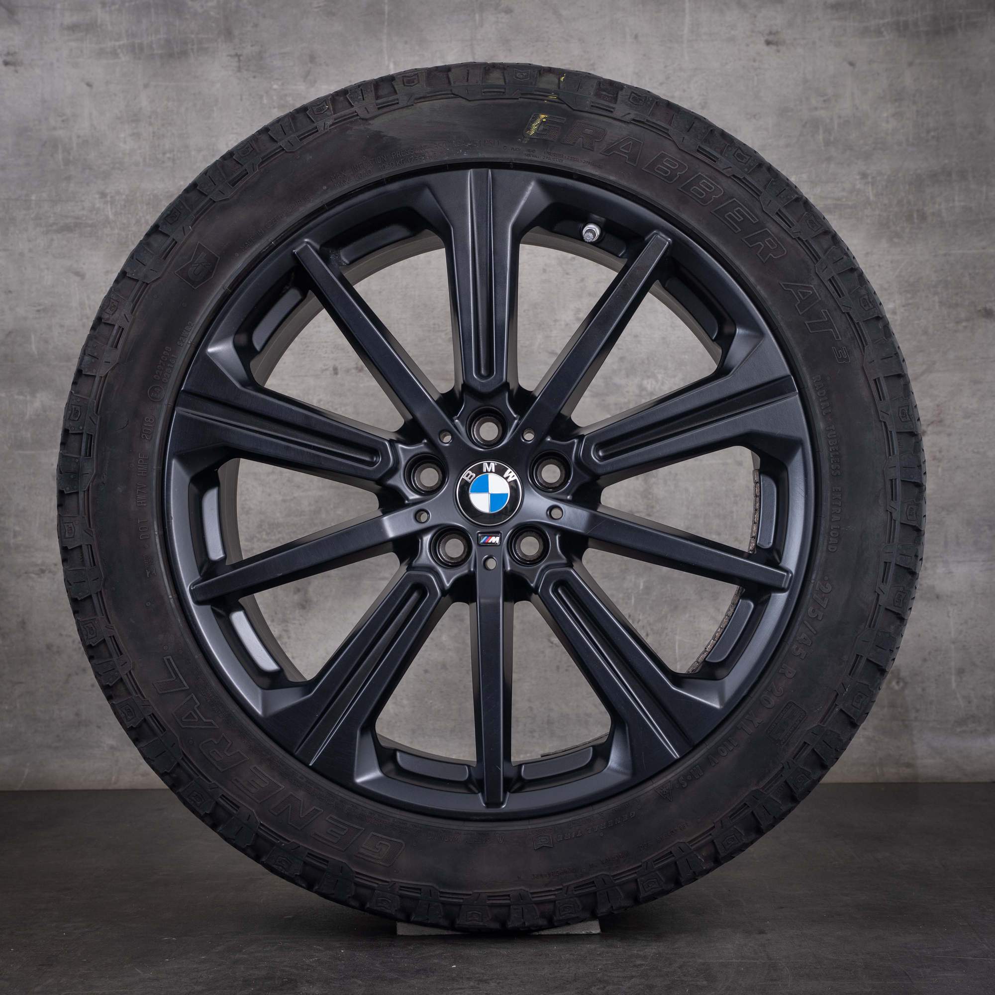 Original BMW X5 X6 Winterräder 20 Zoll G05 G06 Felgen Styling 748 M 6883765 jet black matt