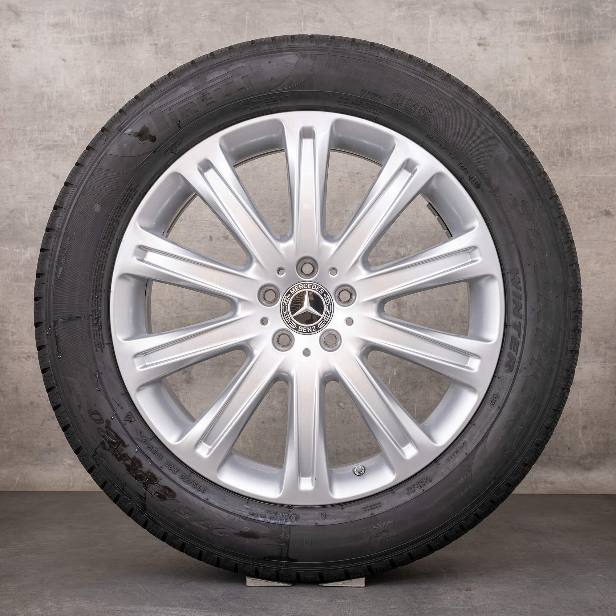 Oryginalne koła zimowe Mercedes Benz GLE & 63 AMG 20 cali Coupe C292 Felgi A2924010200 A2924010300 srebrne błyszczące