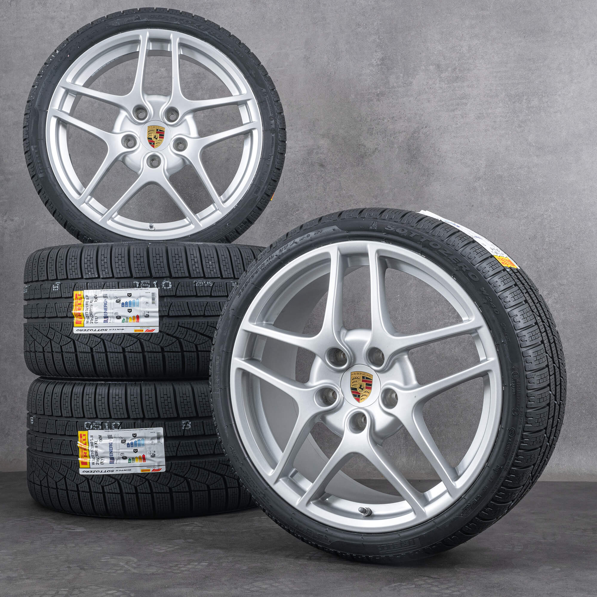 OEM Porsche 997 rims 19 inch C2 winter wheels tires new 99736215700