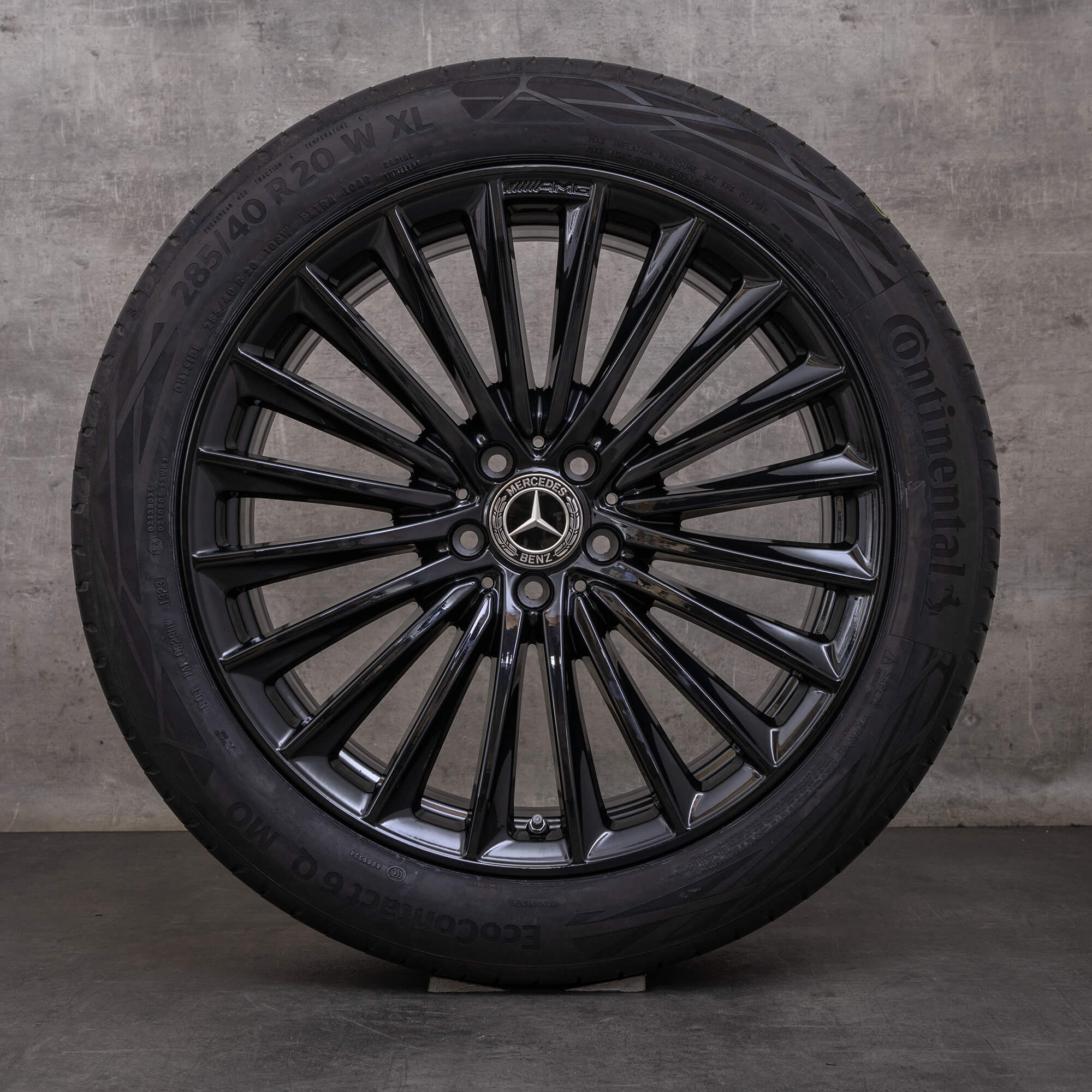 Orijinal Mercedes Benz GLC AMG jantlar 20 inç X254 C254 yaz jant lastik A2544010800 A2544010900 siyah parlak