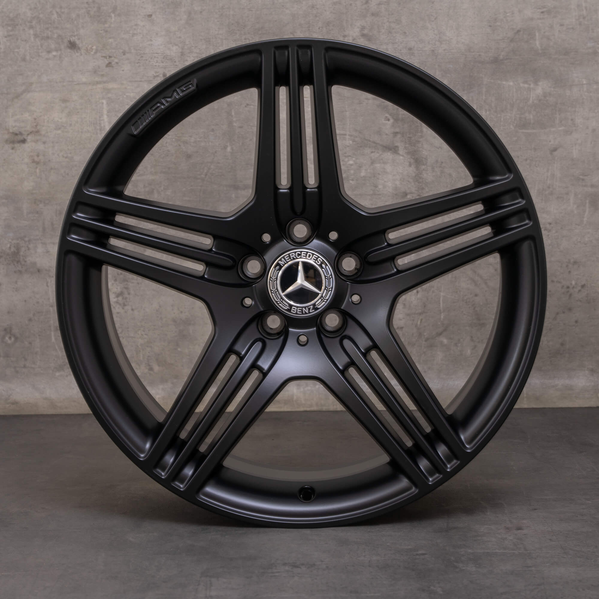 Orijinal Mercedes Benz SL jantlar 19 inç R230 A2304015402 A2304015502 siyah mat