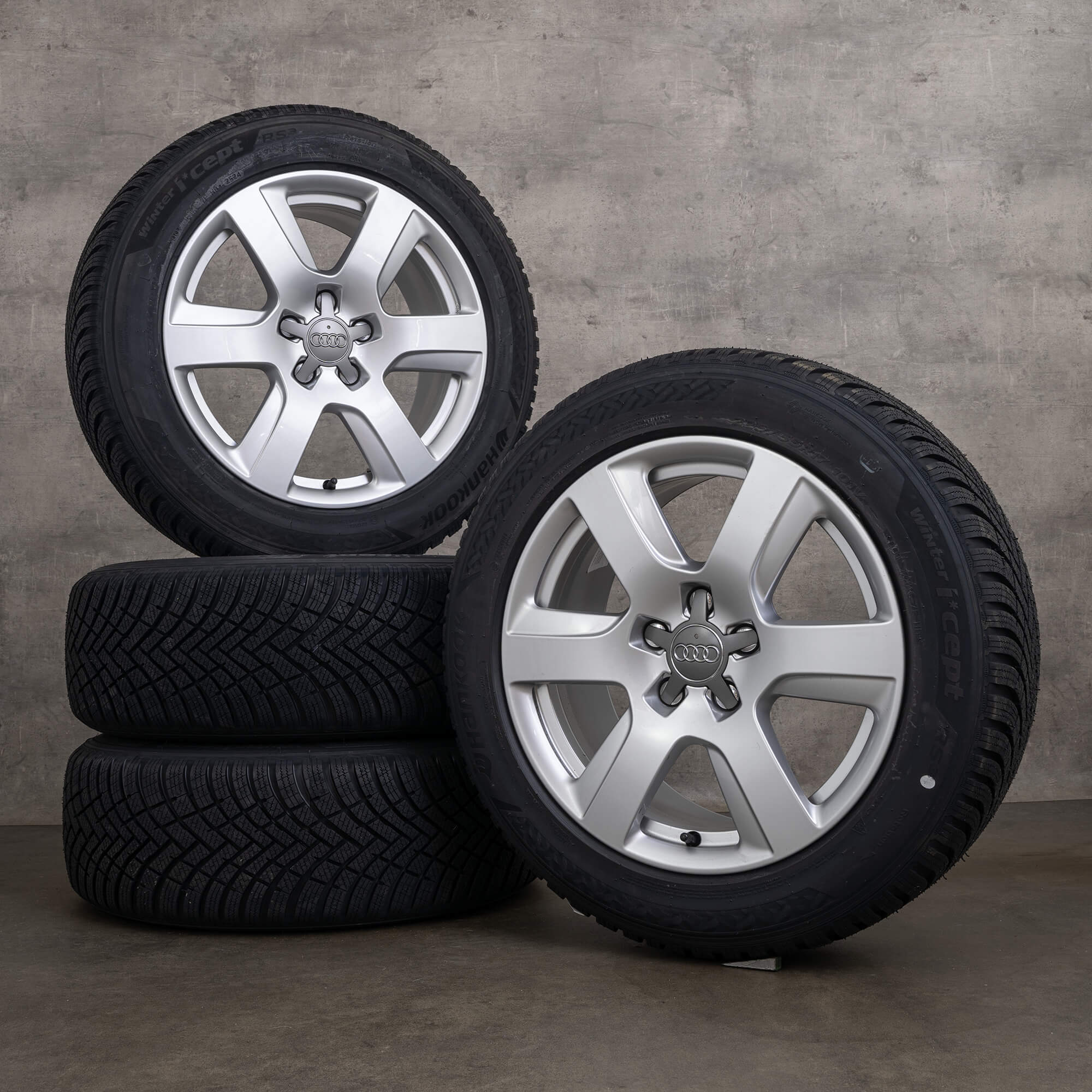 OEM Audi A6 winter wheels 17 inch 4G C7 rims 4G0601025L silver
