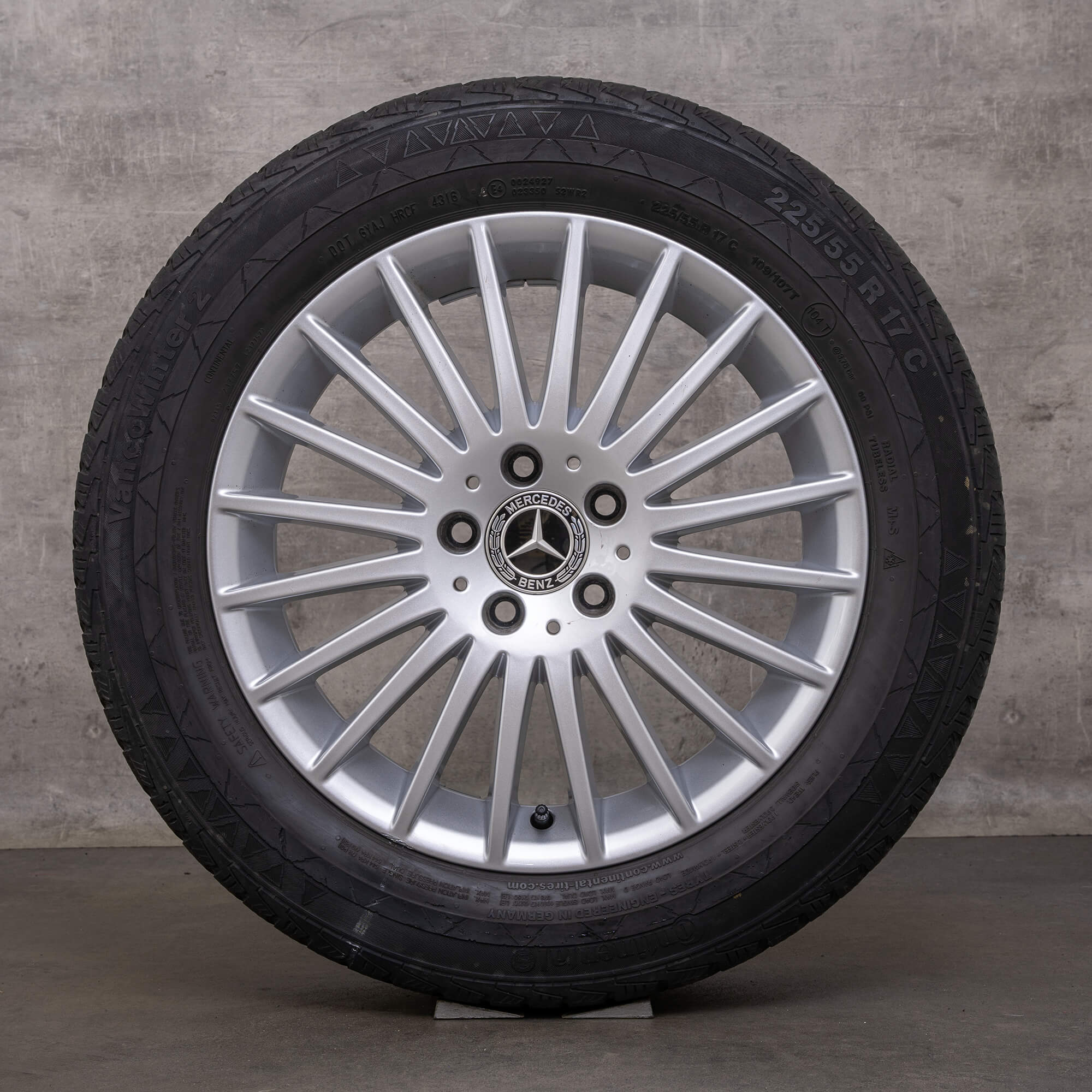 Original Mercedes Benz Classe V roues d'hiver 17 pouces W447 Vito Viano jantes A4474012300 argent