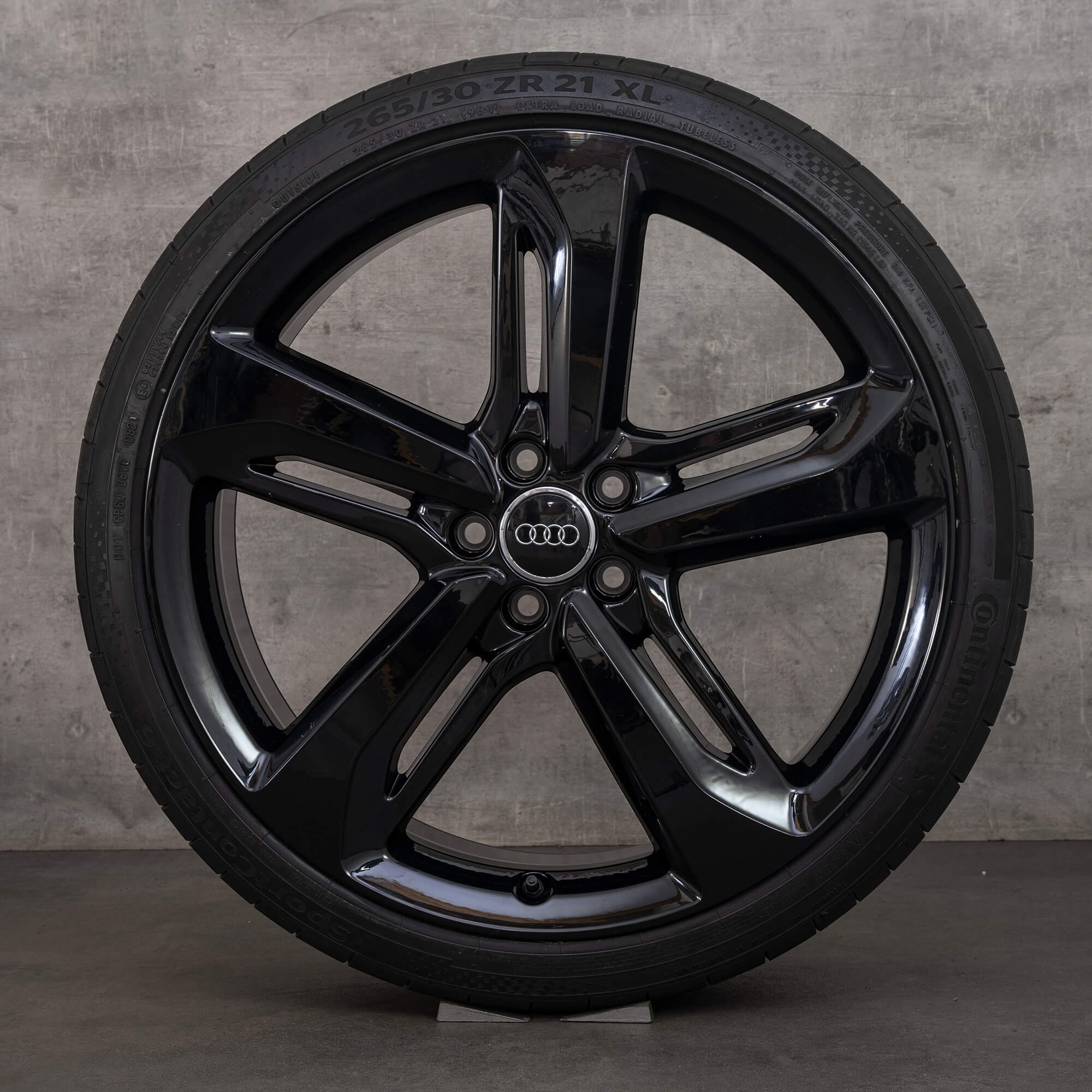 Jantes d'origine Audi A6 S6 21 pouces 4G C7 Blade, jantes été 4G0601025DA, noires
