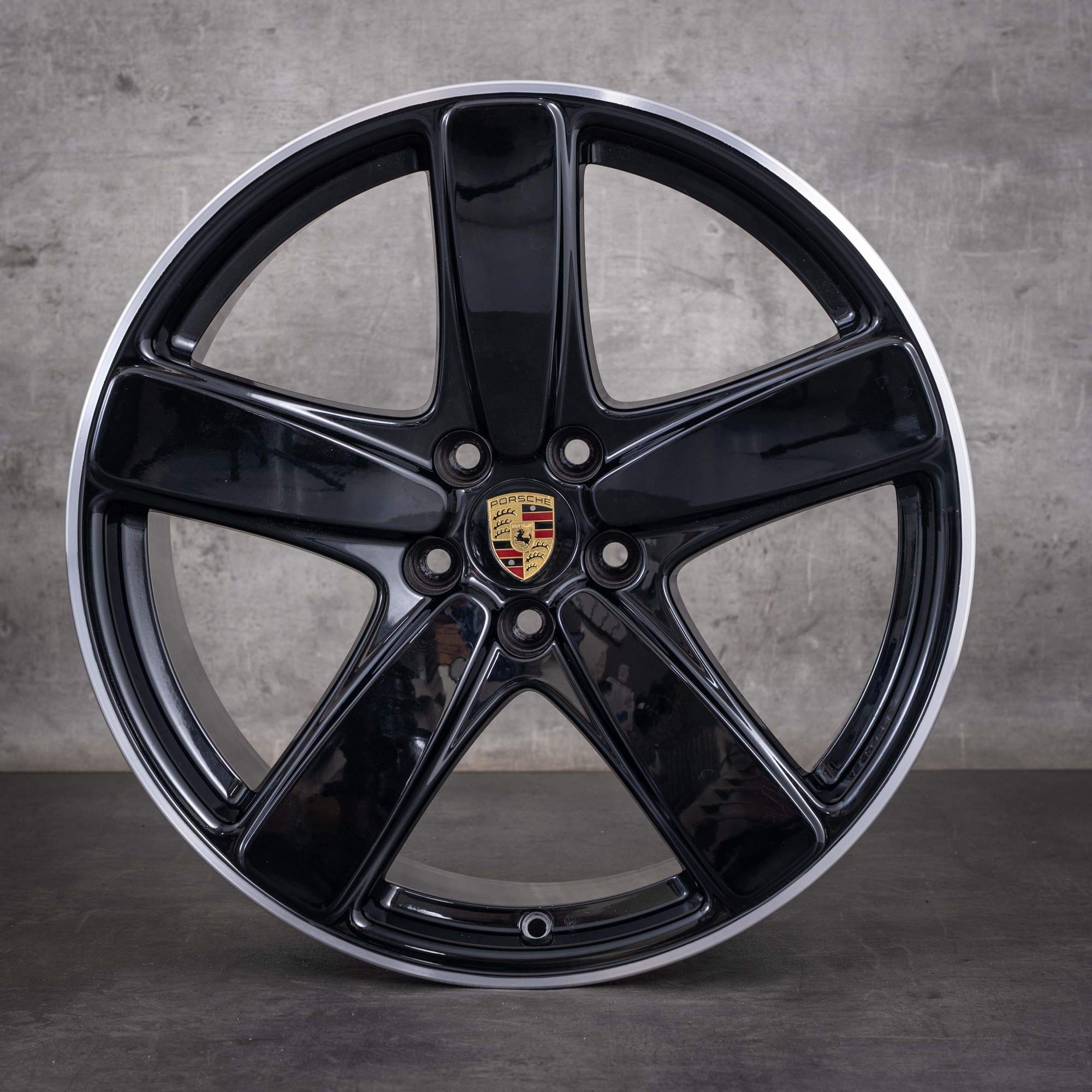 Jantes d'origine Porsche Macan II 19 pouces II 95B601025EE 95B601025ED Sport Classic finition noire diamantée