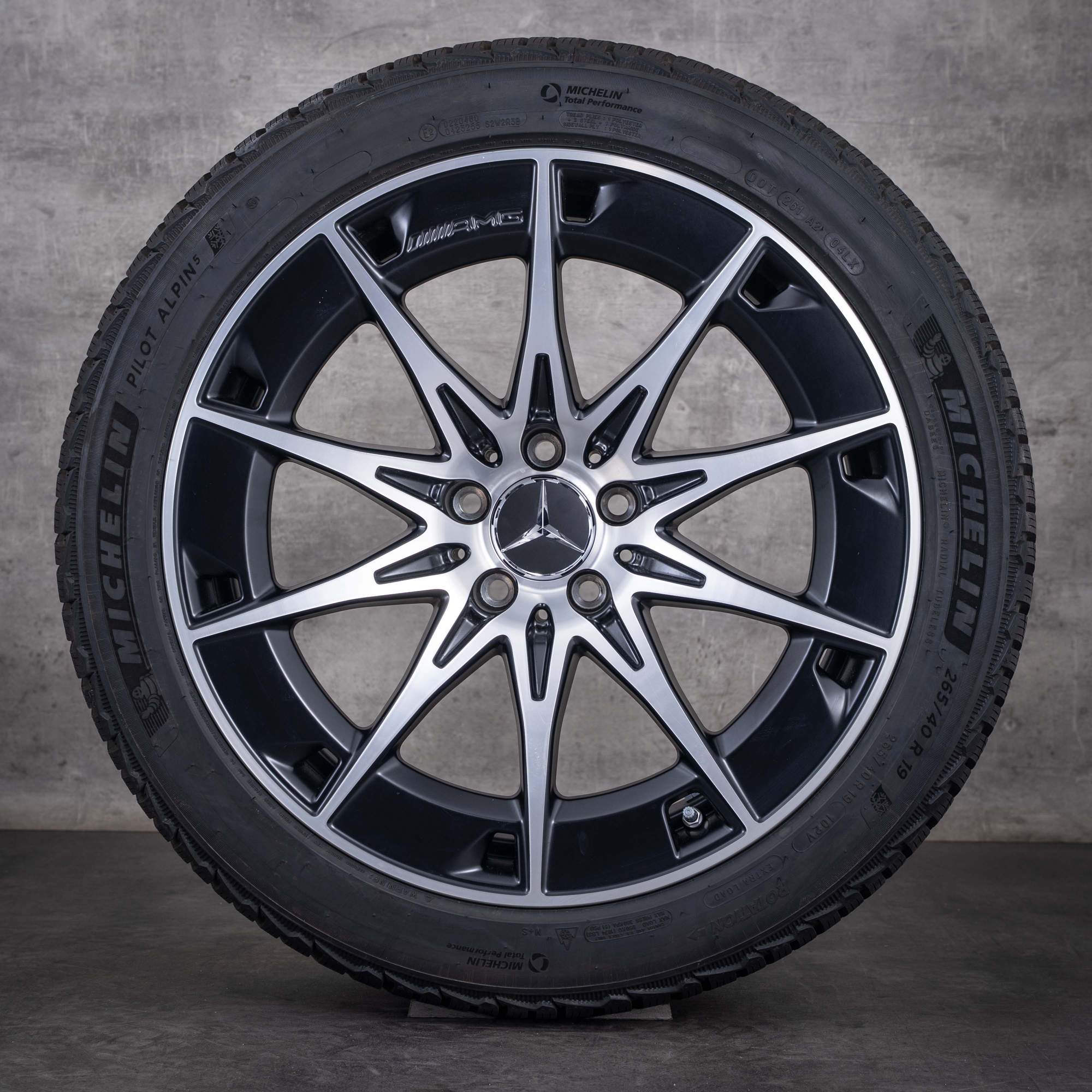 OEM Mercedes-Benz CLE 53 AMG winter wheels 19inch C236 A236 rims A2364012700 A2364012800 Matte Black diamond cut NEW