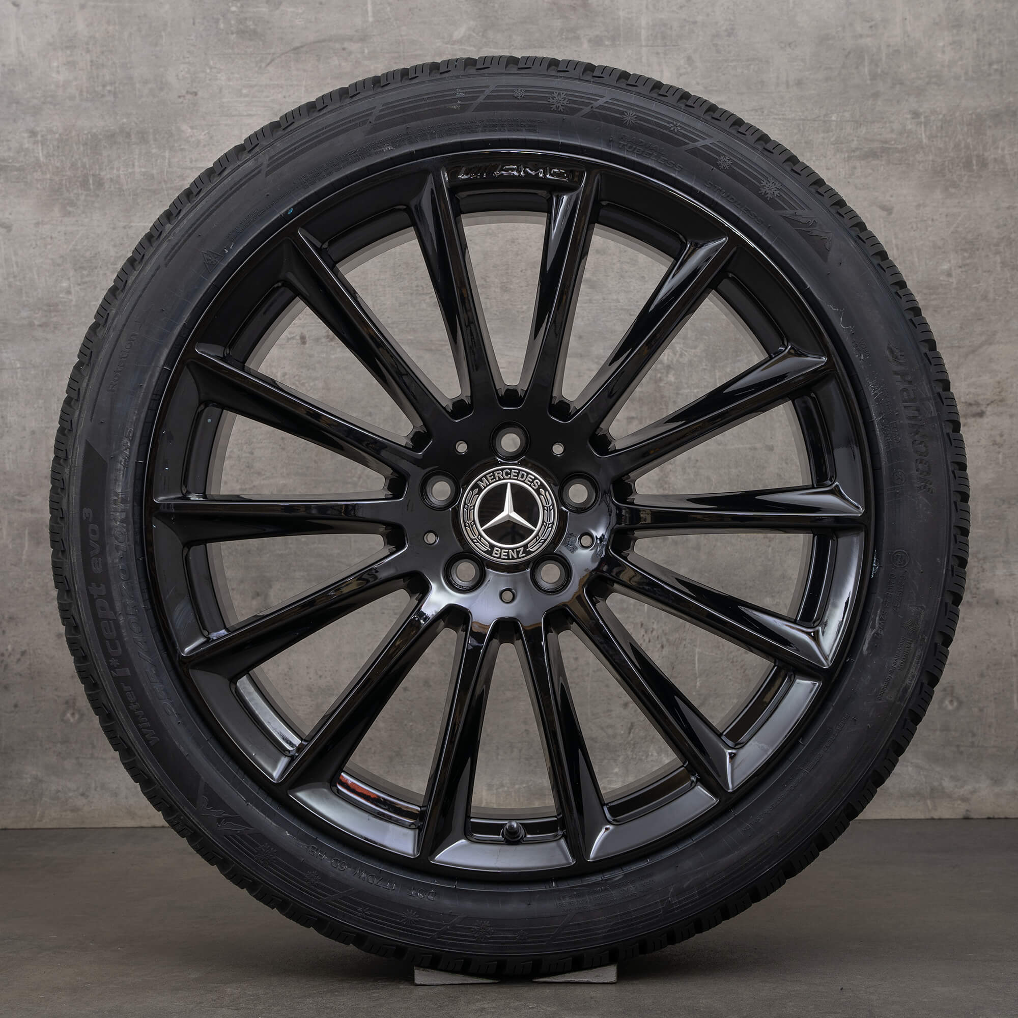 Oryginał Mercedes Benz Klasa S koła 20 cali W223 V223 X223 letnie A2234011500 A2234011600 czarny błyszczący