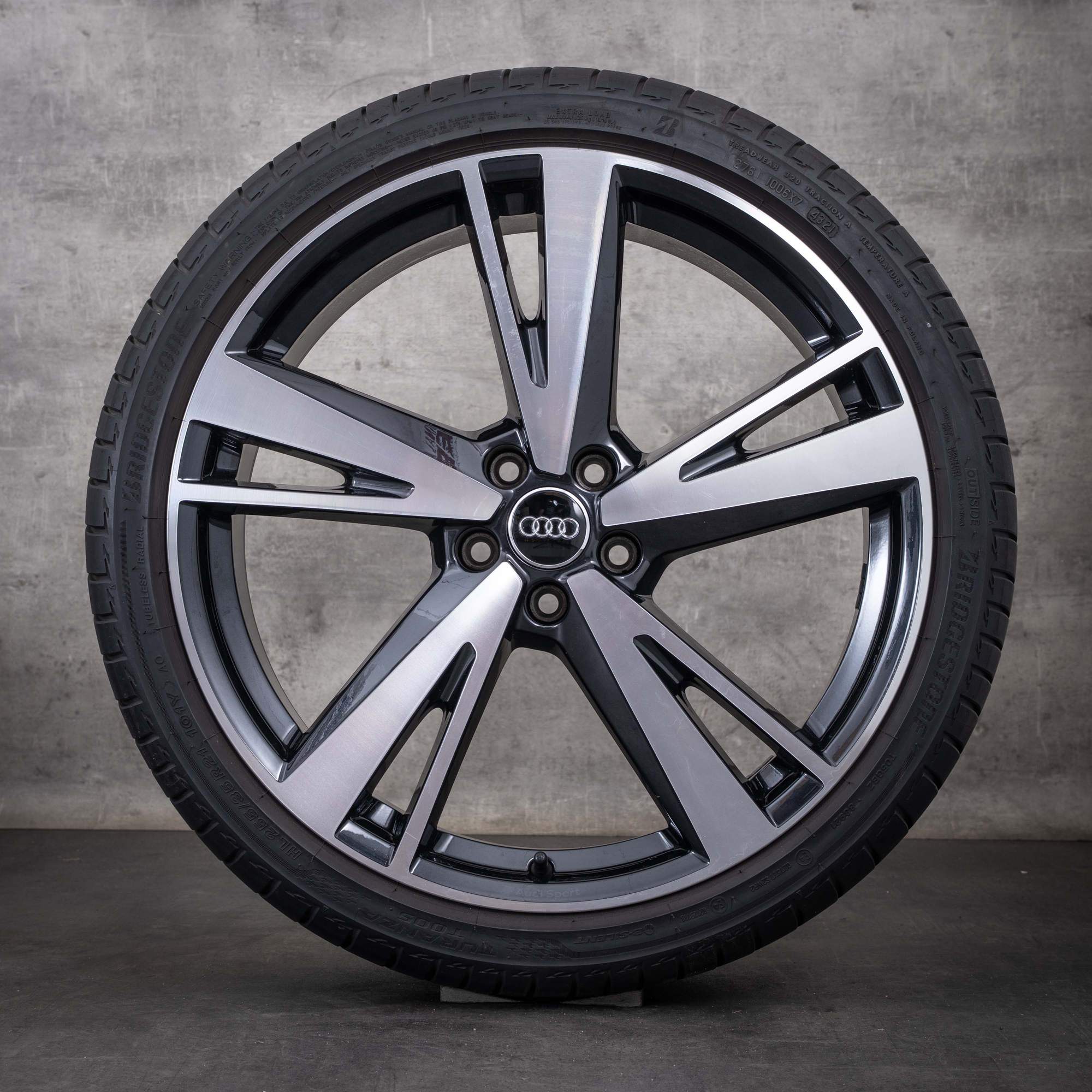 Original Audi A6 S6 Felgen  21 Zoll 4K 4P C8 C9 Sommerräder 4K0601025AG schwarz glanzgedreht