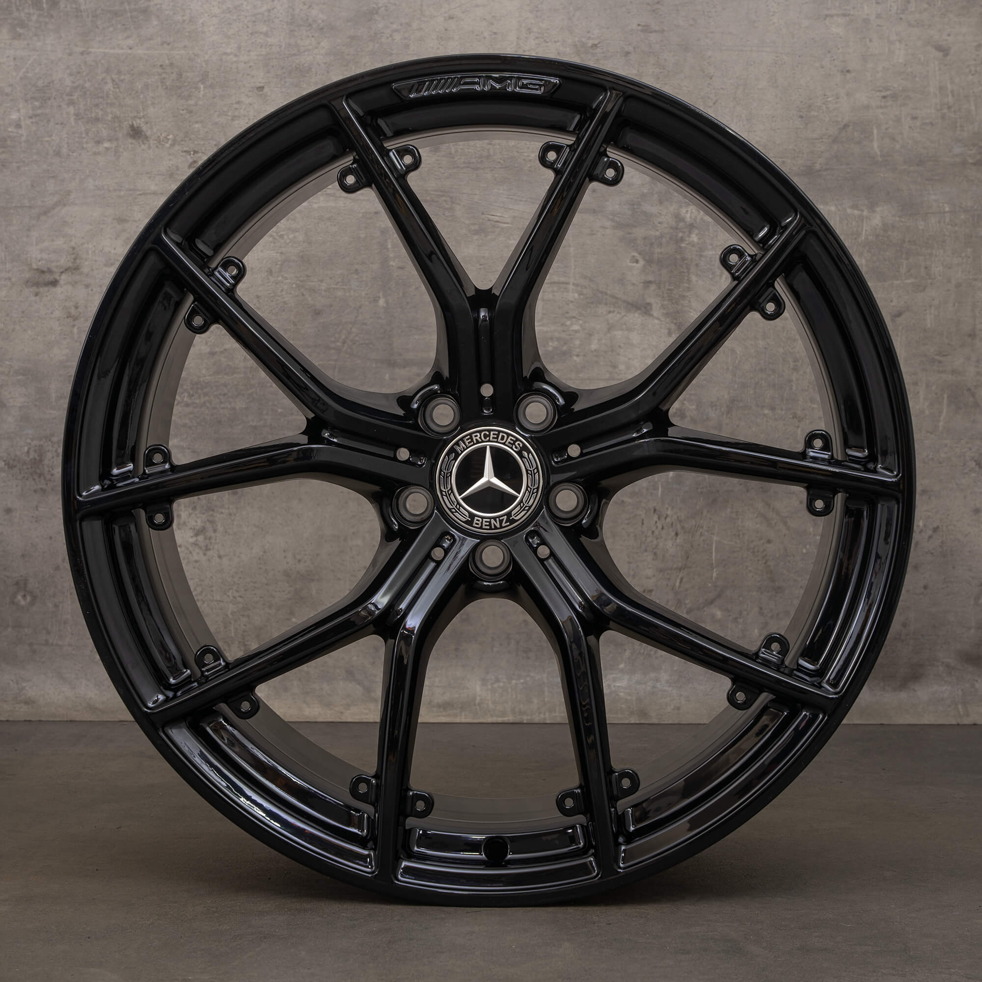 Original Mercedes Benz AMG GT 43 jante 21 inch C192 A1924010000 A1924011100 negru lucios NOU
