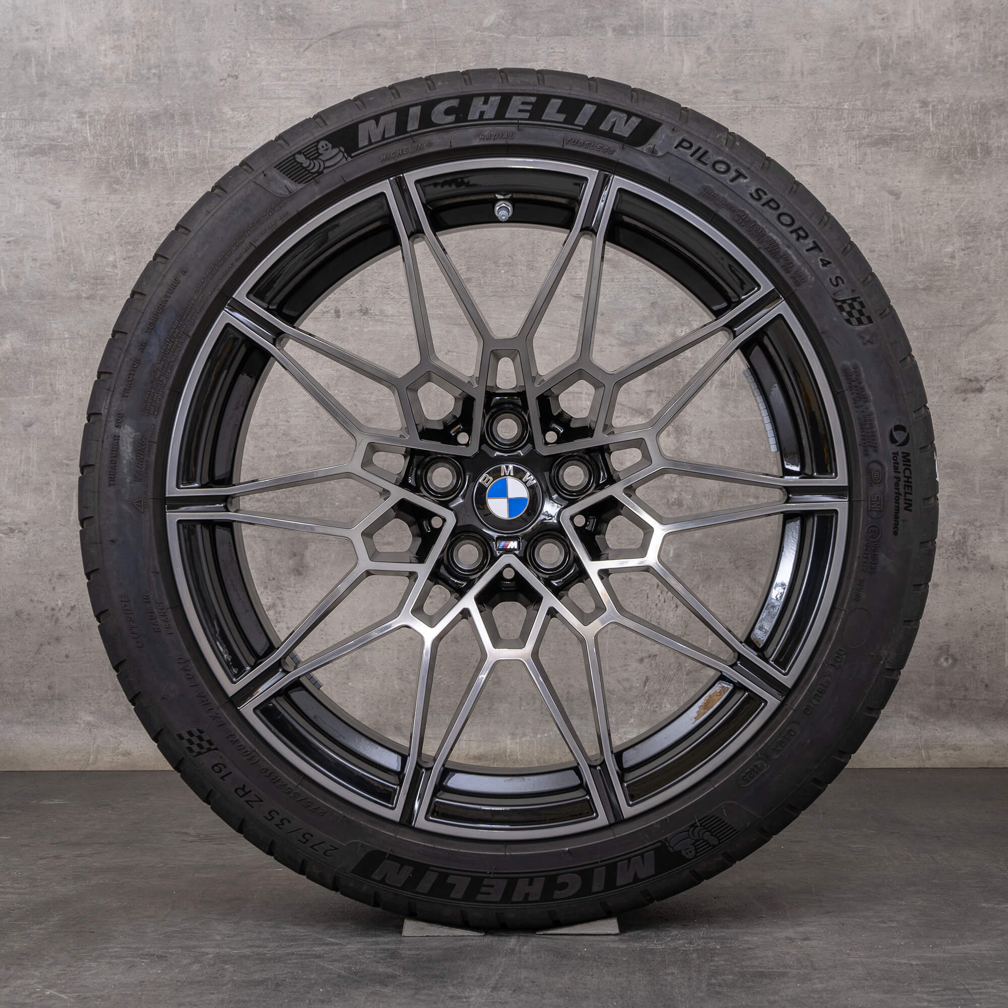 Oem BMW M2 M3 M4 jantes 19 20 pouces G87 G80 G81 G82 G83 pneus été Styling 826 M 8093838 8093839 noir brillant