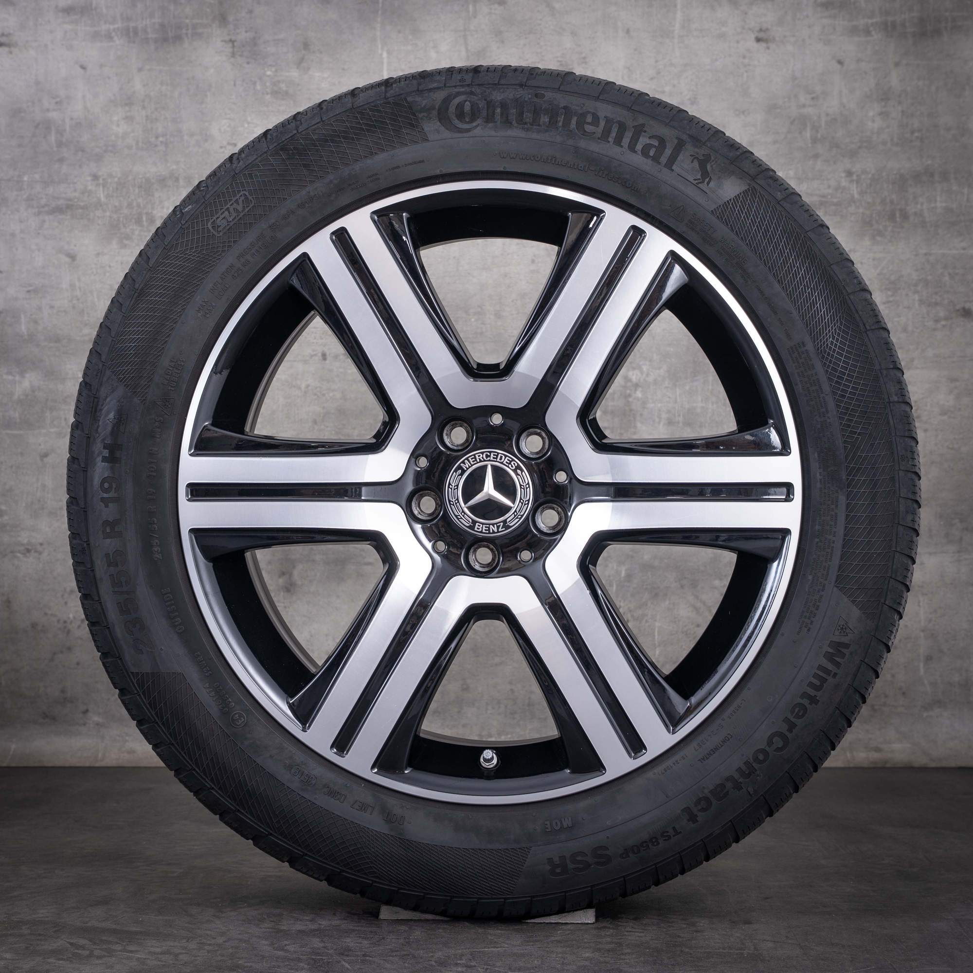 Jantes d'origine Mercedes-Benz GLC et 43 AMG 19 pouces X253 C253 Roues hiver A2534011600 finition noire diamantée