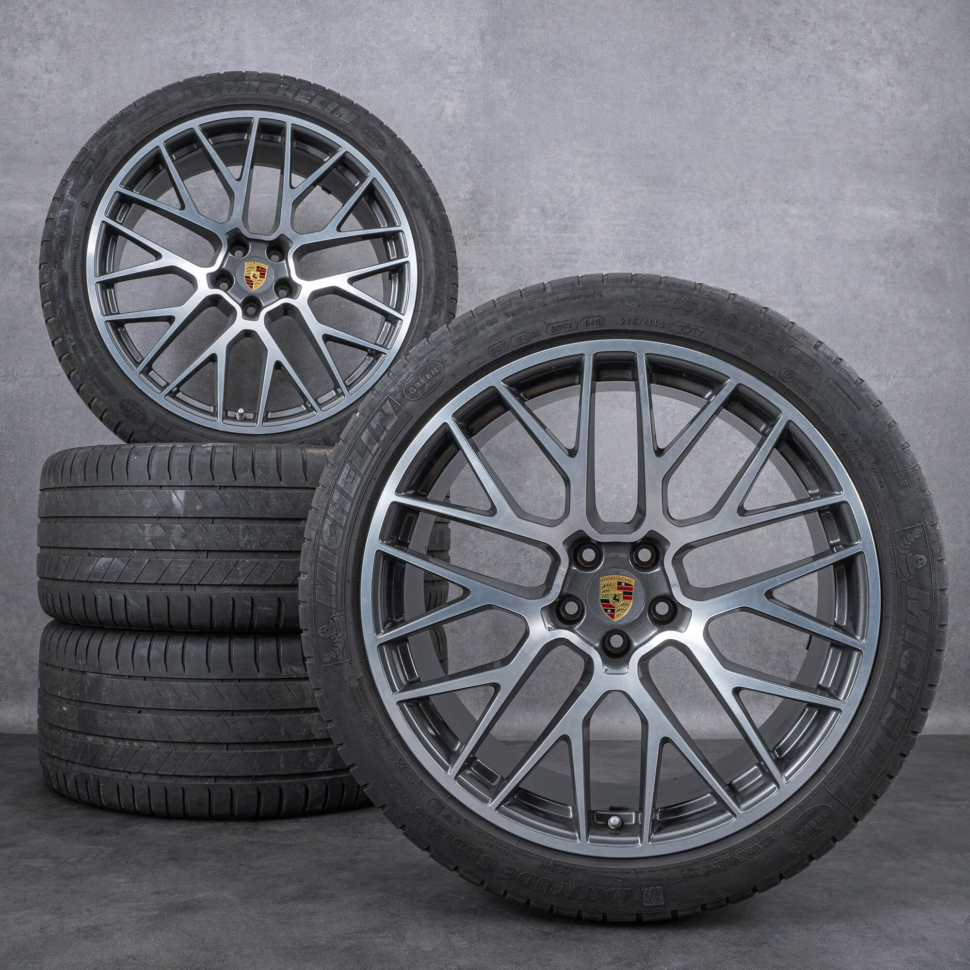 Originální letni disky Porsche Macan II 21 palců RS Spyder Design