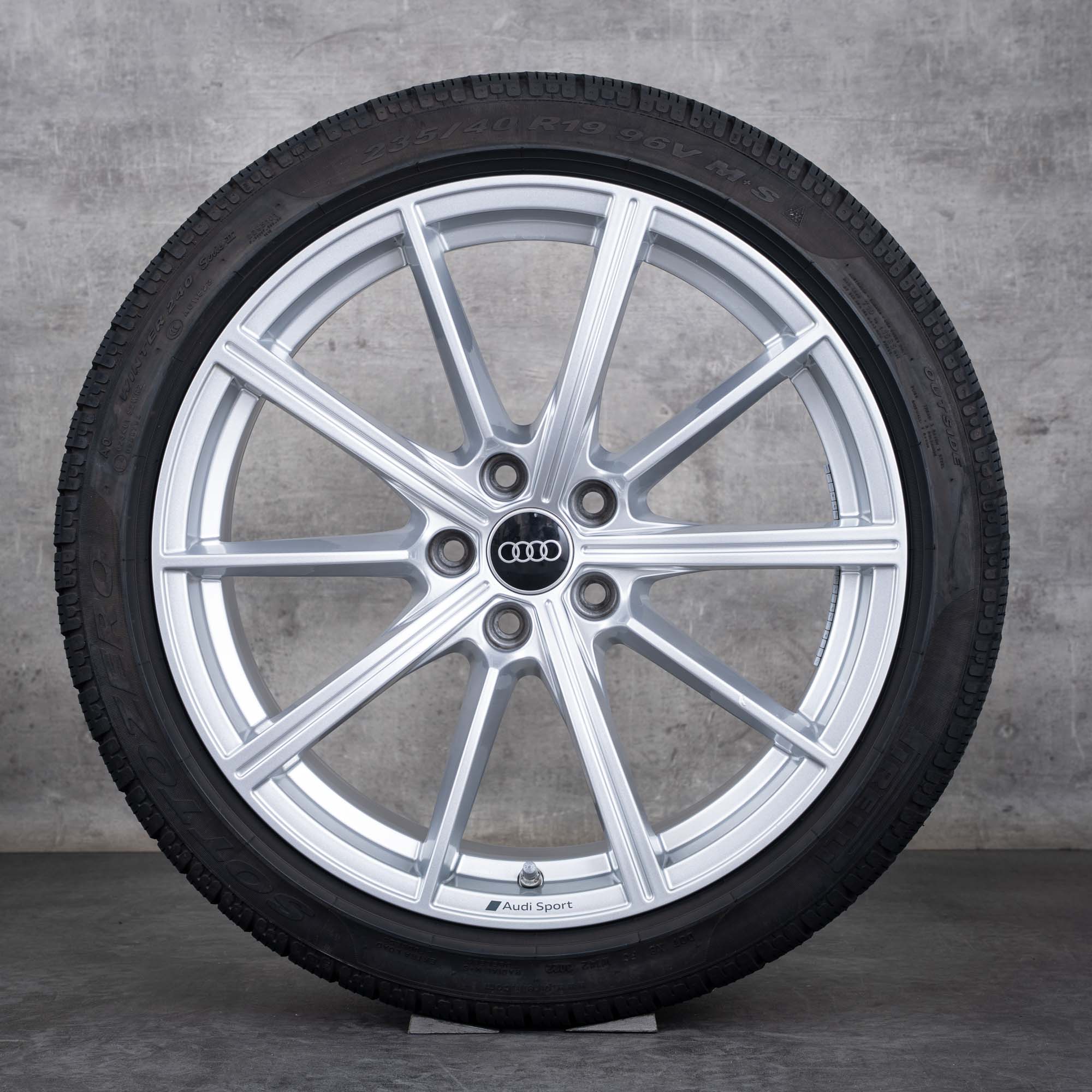 Originales Audi RS4 RS5 ruedas de invierno 19 pulgadas B9 8W llantas 8W0601025CP plata