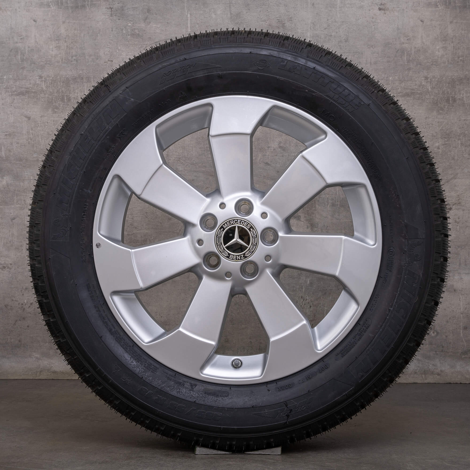 Jantes de inverno originais Mercedes Benz M-Class GLE 18 polegadas W166 X166 jantes A1664011602 prata