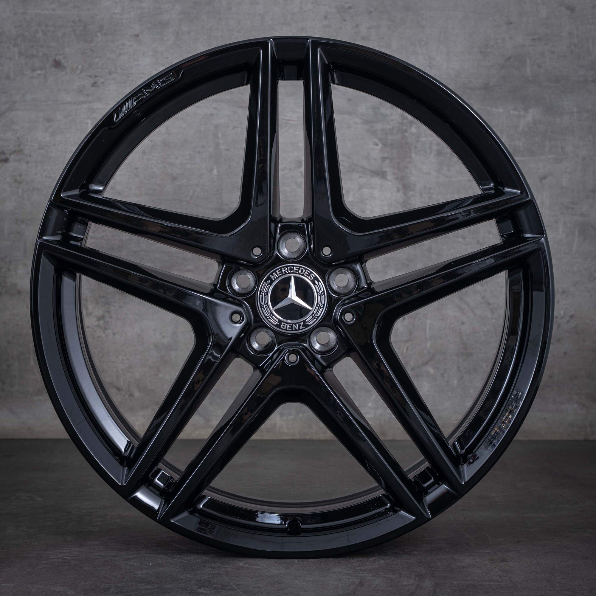 Alkuperäiset Mercedes Benz S-sarjan S63 S65 AMG vanteet 20 tuuman W222 A217 C217 A2224010800 A2224010900 musta kiiltävät