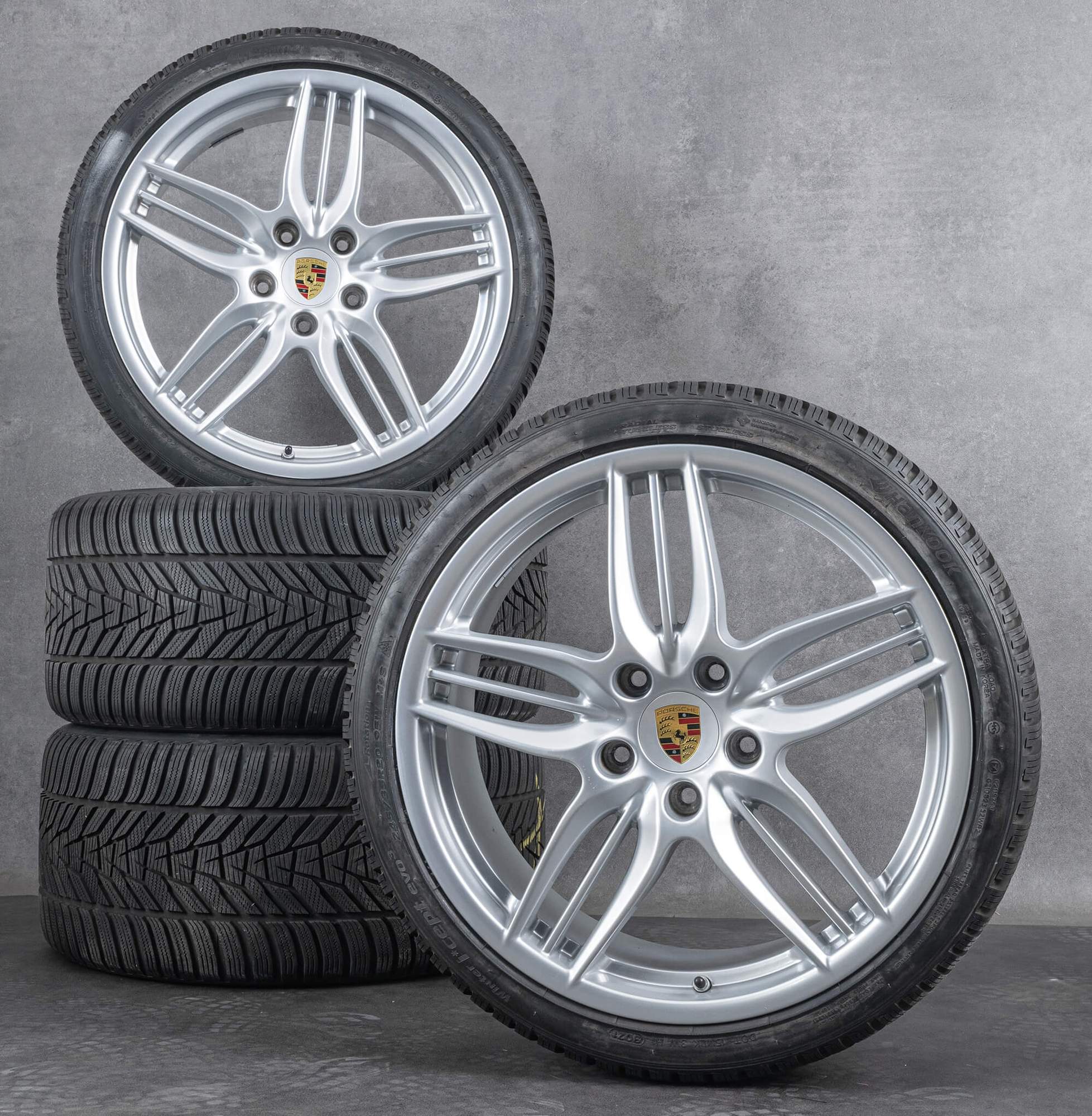 Originele Porsche velgen 991 I Carrera 4S C4 20 inch winterwielen winterbanden