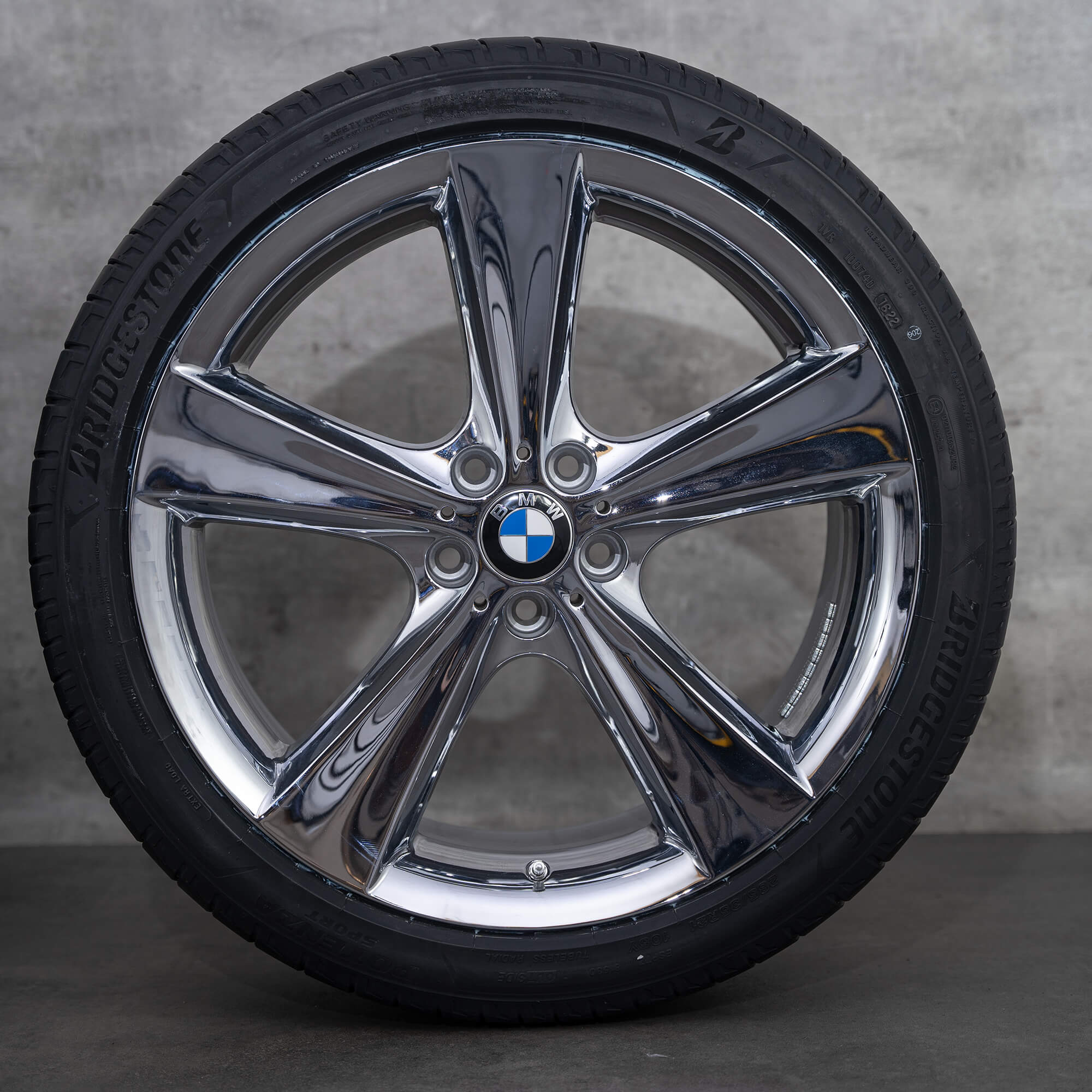 BMW 21 inch rims X6 E71 summer wheels Styling 128 Chrome 671425 6771426 NEW