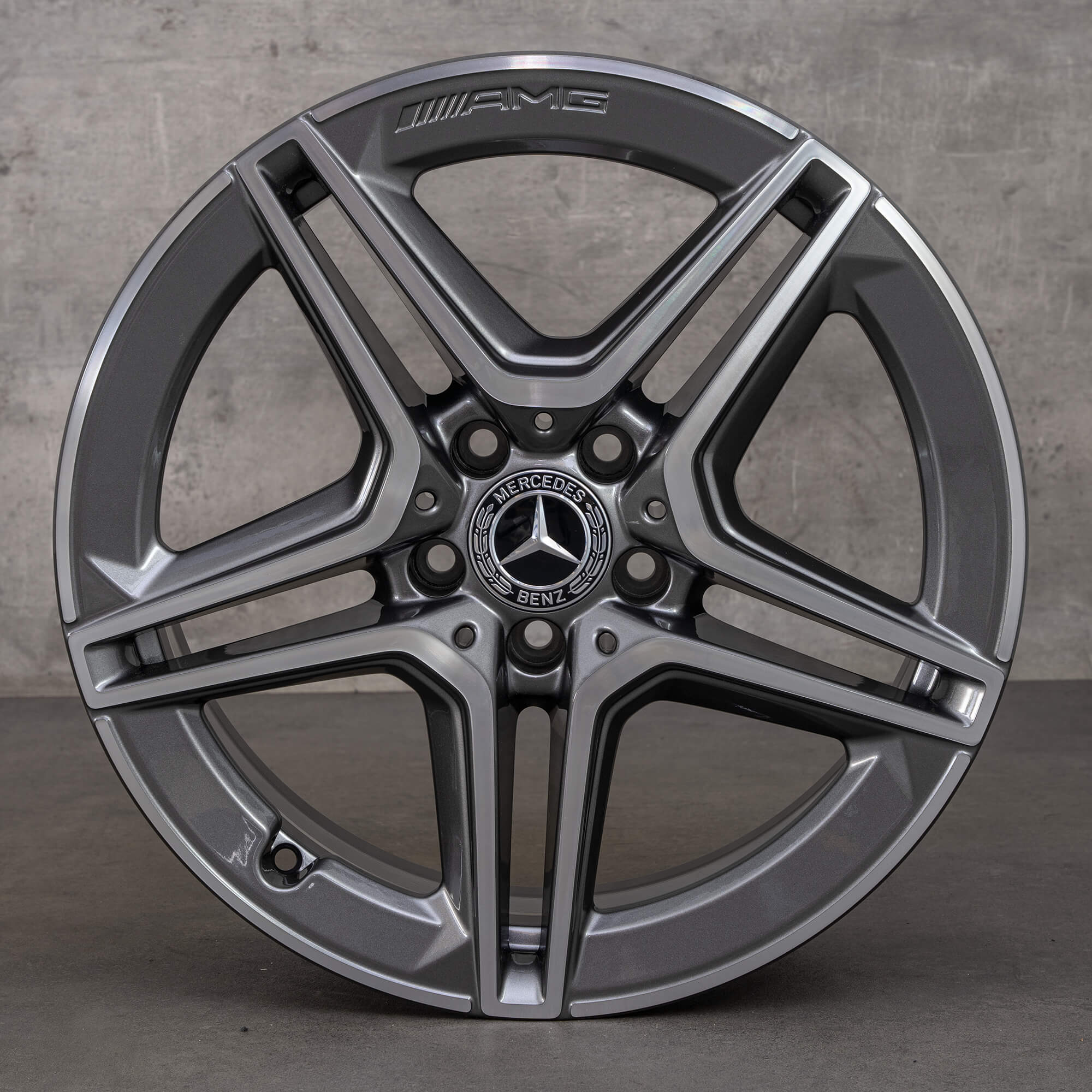 Oryginał Mercedes Benz Klasa A A35 AMG Felgi 18 cali W177 V177 A1774013800 himalaya szary polerowane