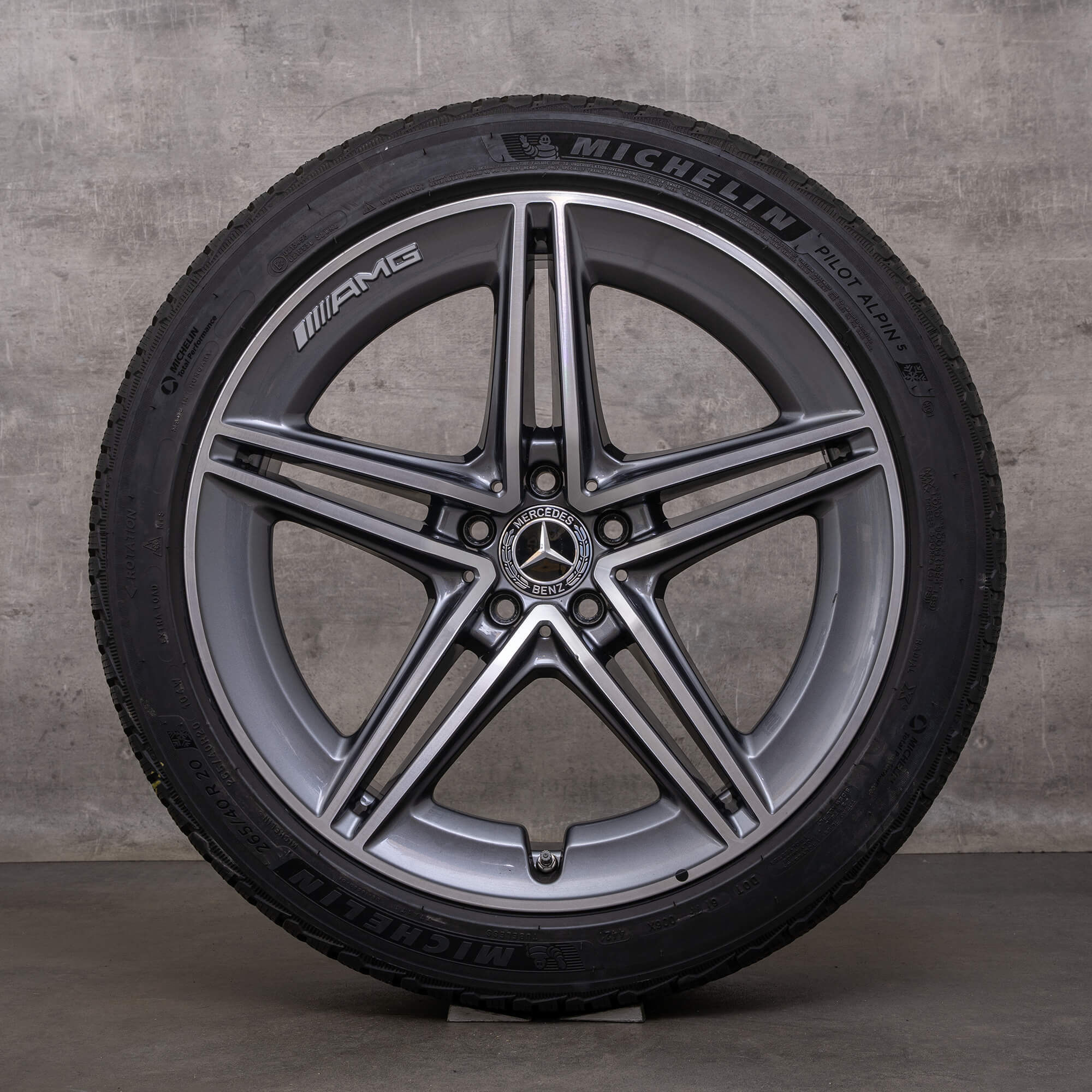 OEM Mercedes Benz AMG GT 43 53 63 S 4Matic+ Winterrder 20 inch X290 4-Trer rims A2904010400 A2904010500 himalaya gray glossy turned