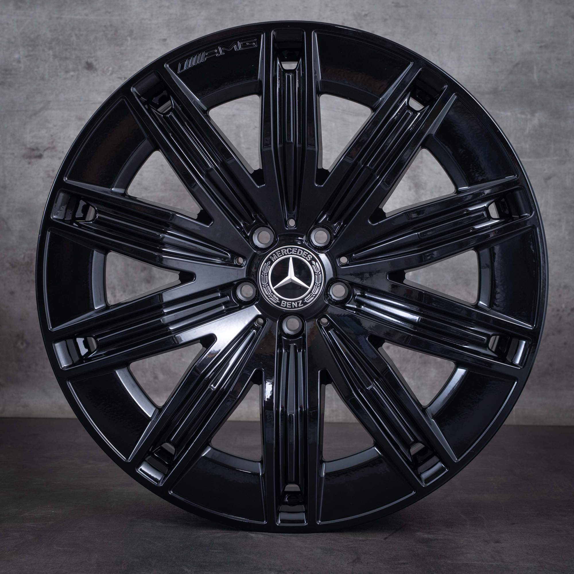 Original Mercedes Benz EQE AMG Winterräder 21 Zoll SUV X294 Felgen A2944011200 schwarz glanz