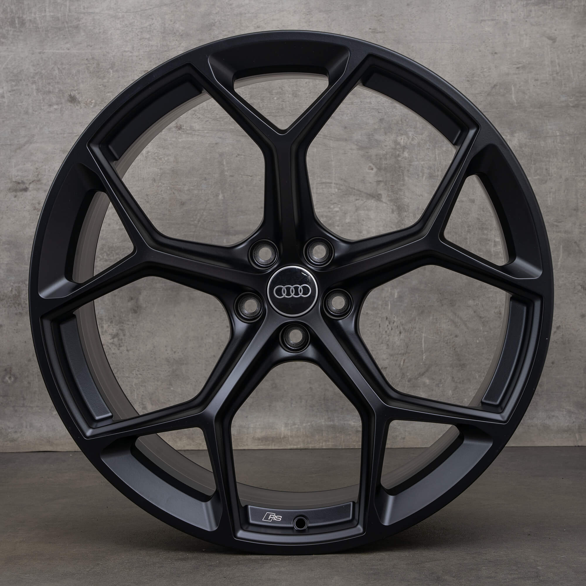 Audi RS6 RS7 4K C8 22 Zoll Felgen schwarz matt 4K0601025BM Waben-Design NEU
