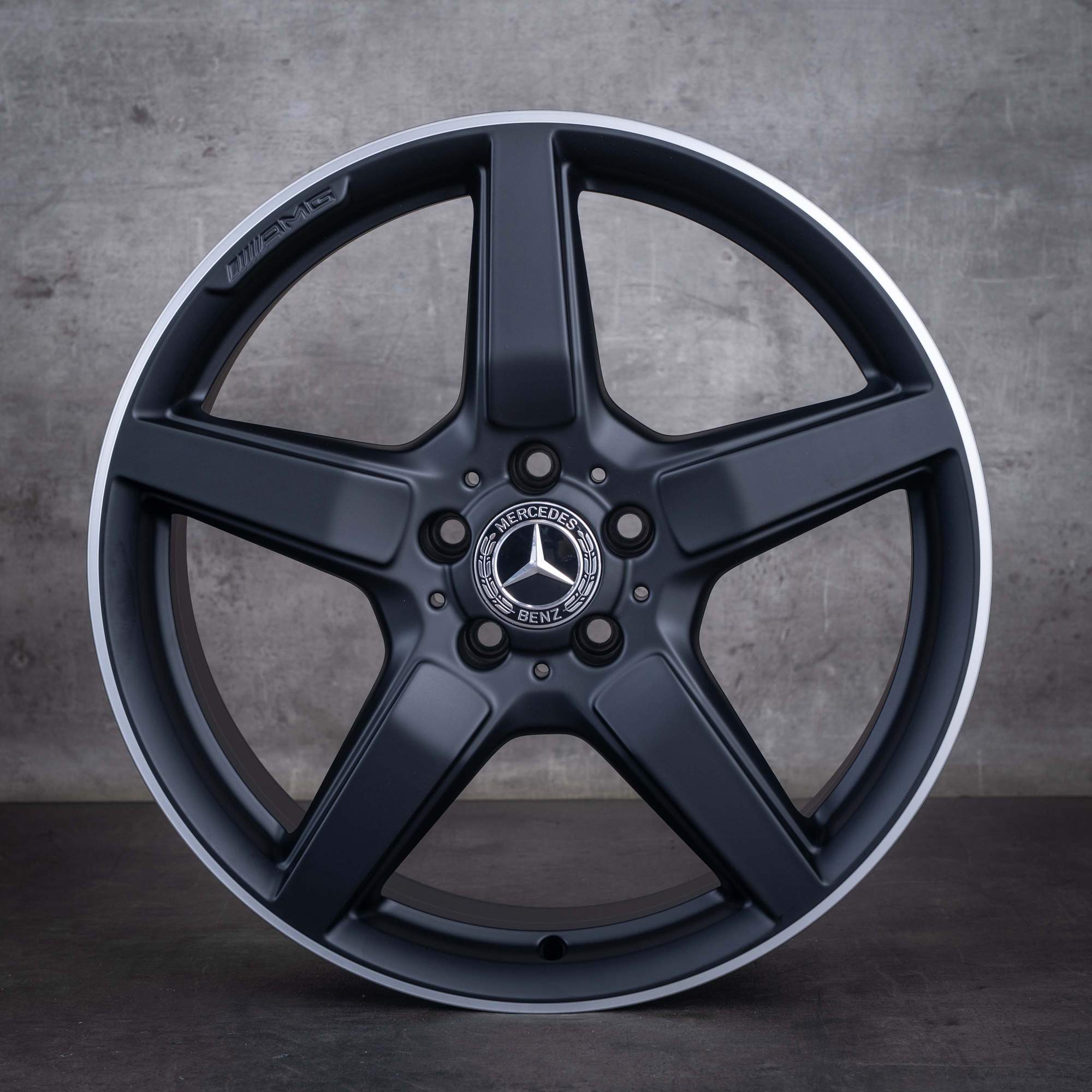 Jante originale Mercedes-Benz CLS AMG de 19 inci C218 X218 A2184011602 A2184011702 negru mat marginea diamantată NOI