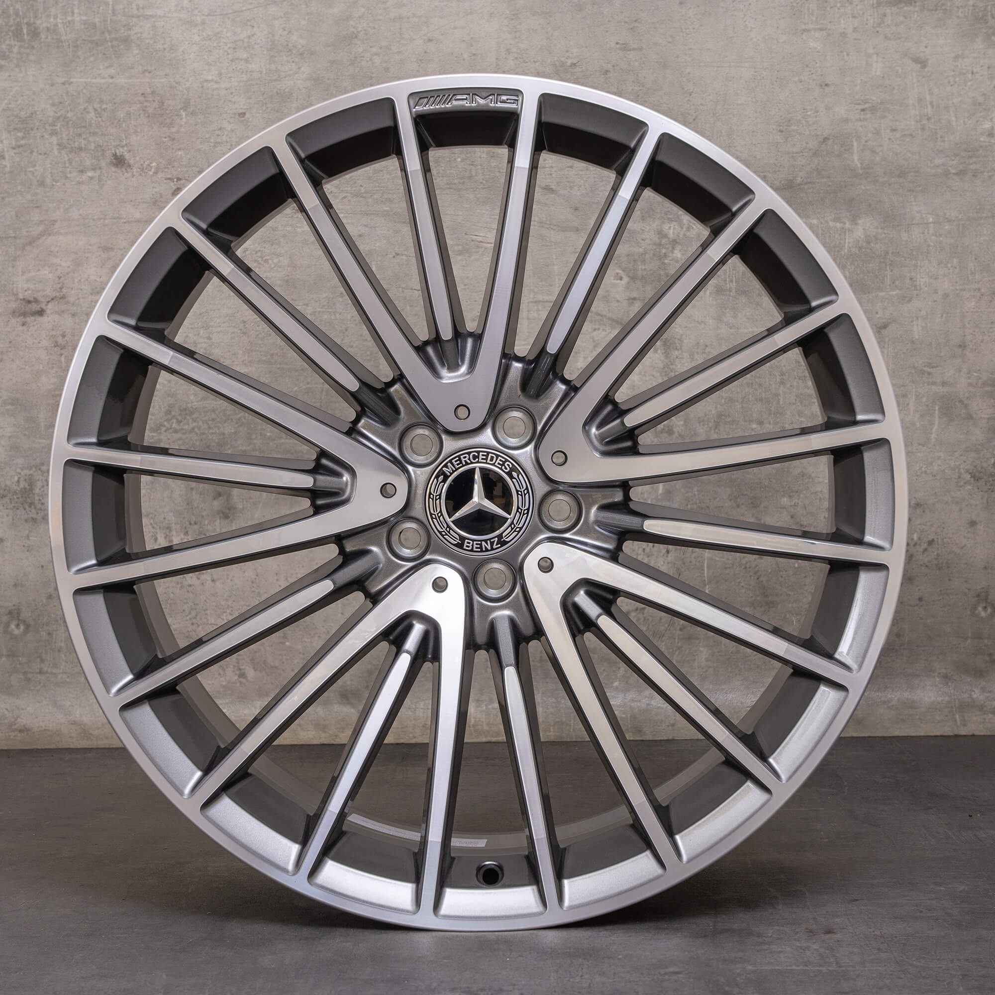 Oryginał Mercedes Benz GLC 63 & 63S AMG felgi 21 cali X253 C253 4MATIC A2534015900 A2534016000 himalaya szary polerowane NOWOŚĆ