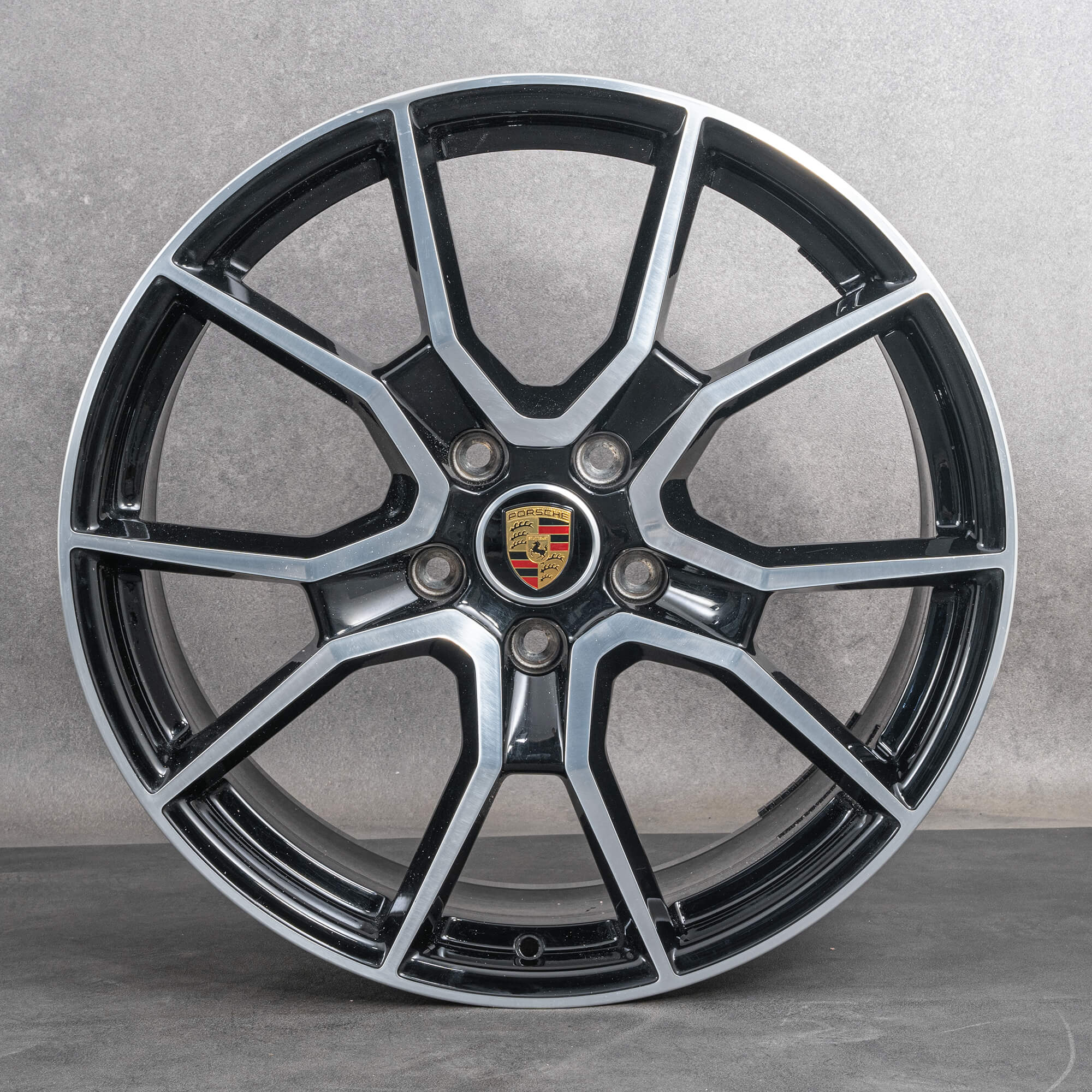 1x oryginał Porsche Taycan 21 calowa felga RS Spyder 9J1601025BL 9,5x21 ET60