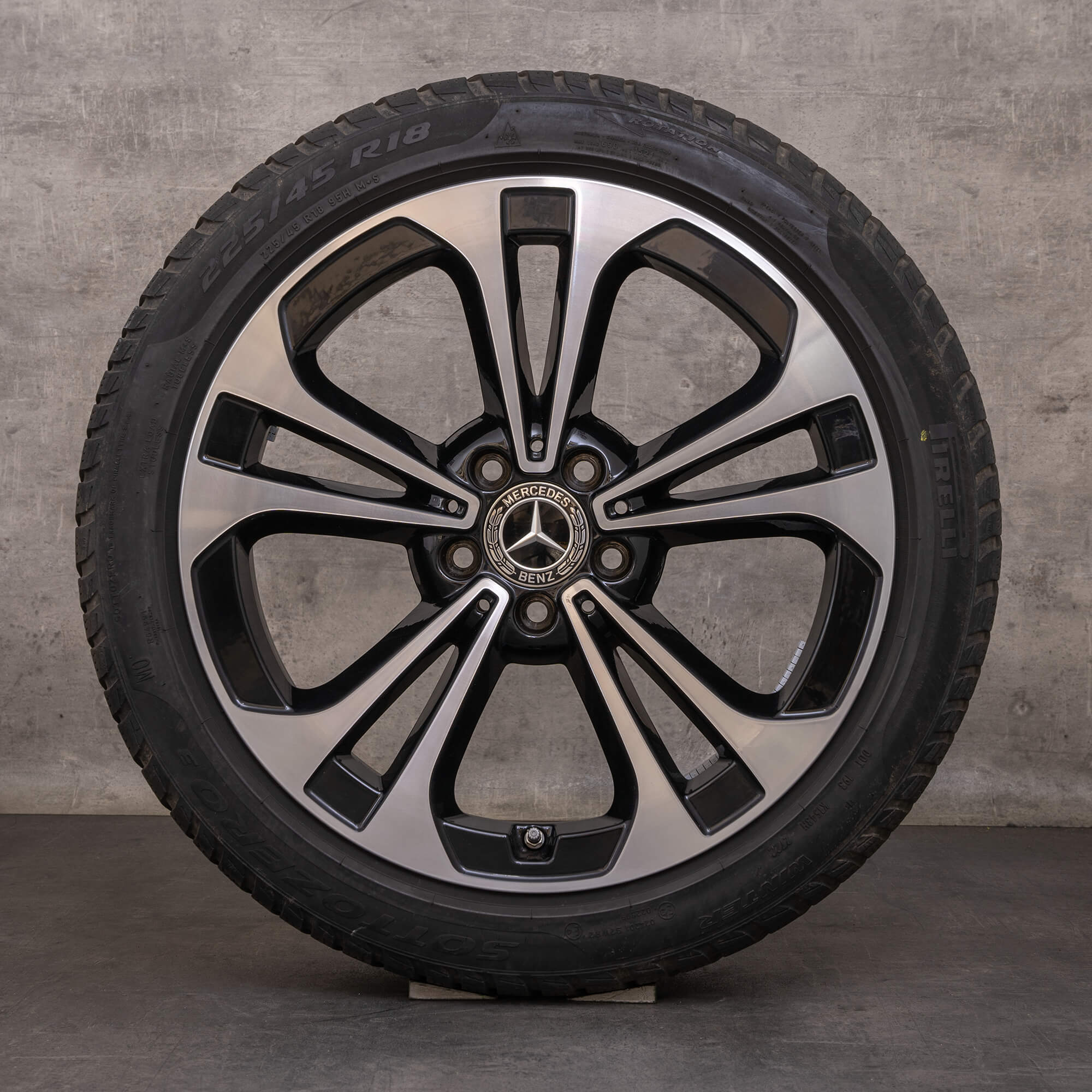 OEM Mercedes Benz C-Class snow tire packages 18 inch W206 S206 Rims ...