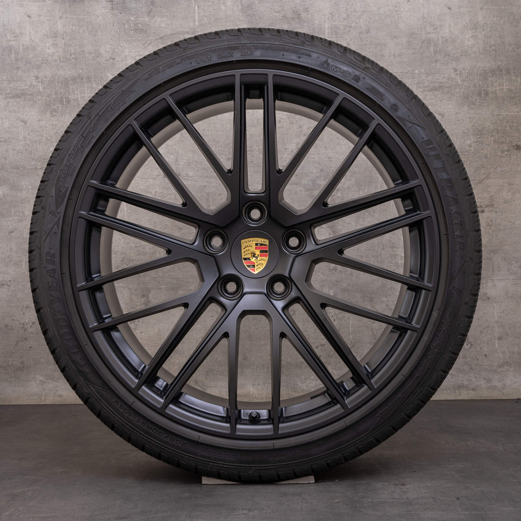 Orijinal Porsche 911 kış jant lastikleri 20 21 inç 992 Turbo & S Cabriolet jantlar 992601025P 992601025Q siyah mat