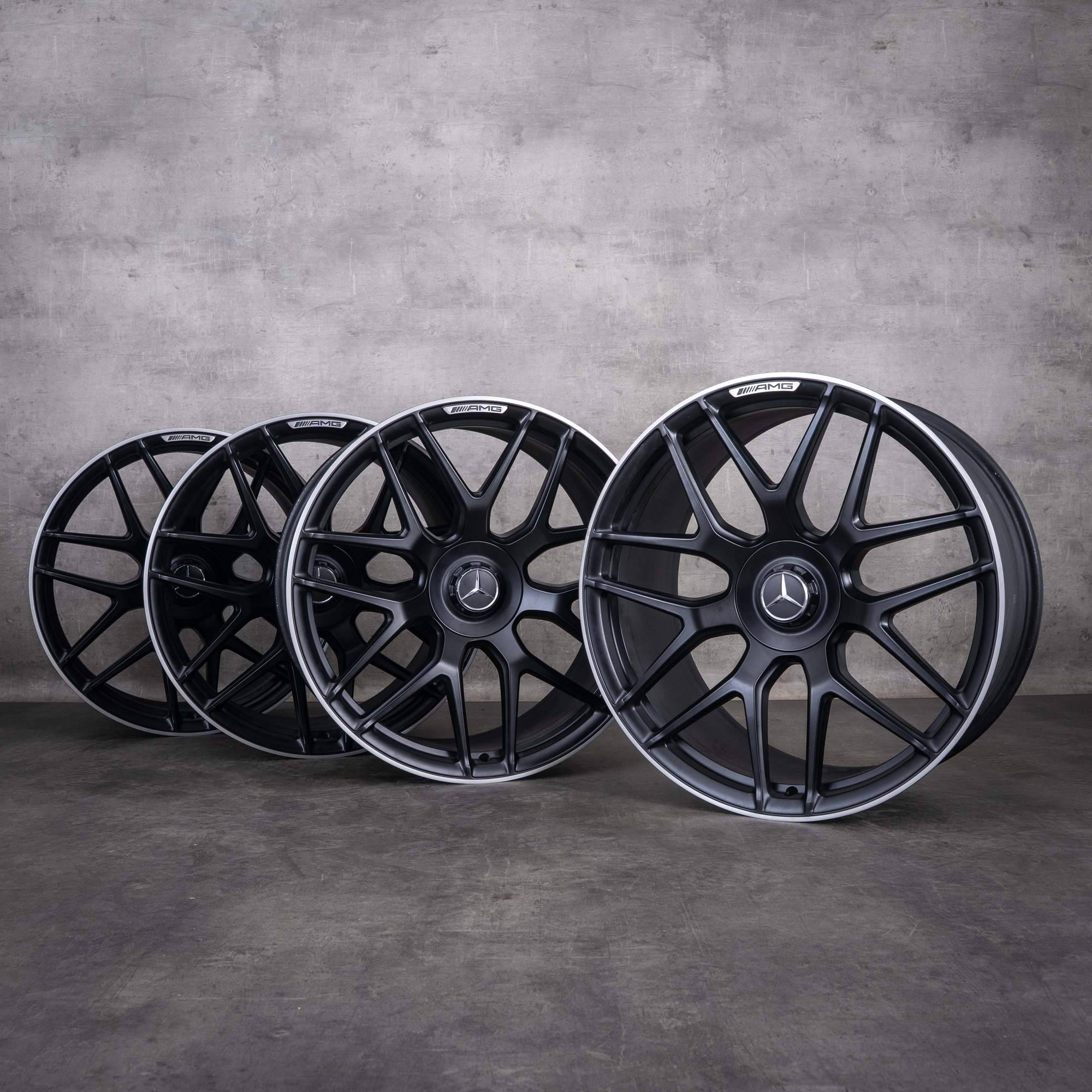 Alkuperäiset Mercedes-Benz AMG GT 43 53 63 S 4Matic+ & E Performance -vanteet 21 tuumaa X290 4-ovinen A2904010800 A2904010900 mattamusta diamond cut