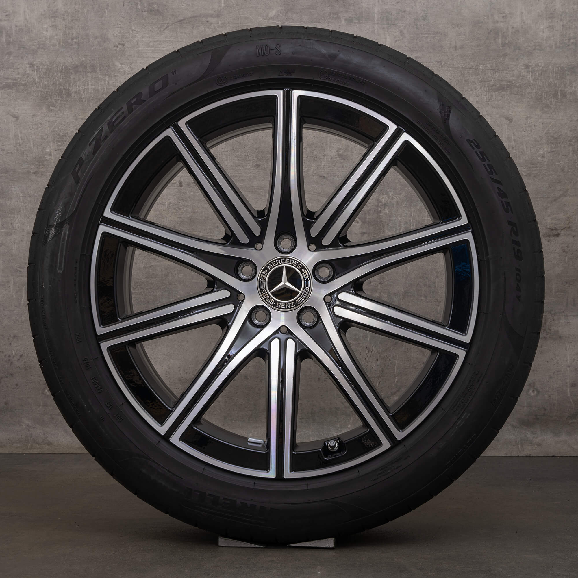 Original Mercedes Benz S Klasse Felgen 19 Zoll W223 V223 X223 Winterreifen A2234014700 A2234014800 schwarz Winterräder