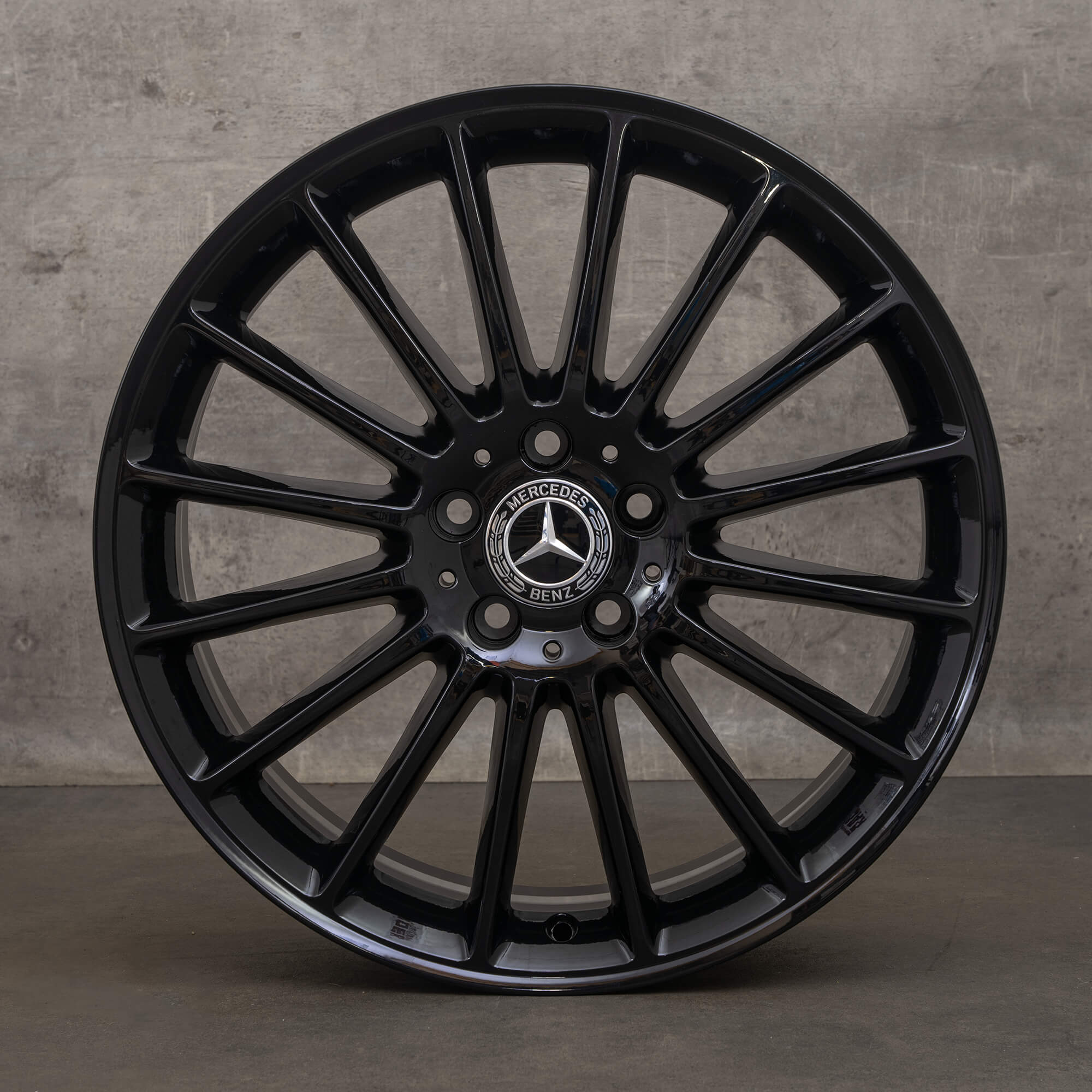 Original Mercedes Benz V-Klasse Vito Viano W447 19 Zoll Felgen A4474012700 schwarz glanz