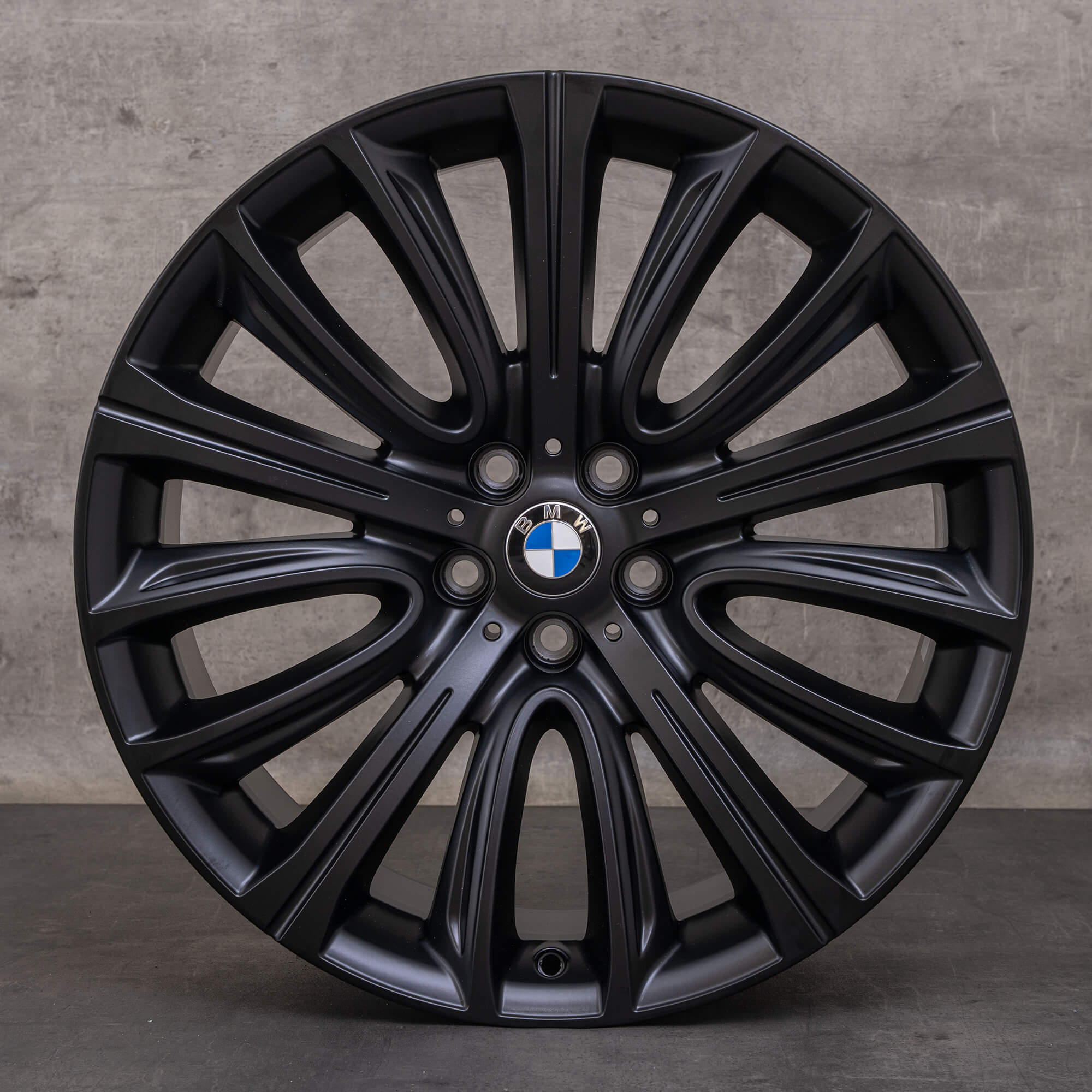 Jantes originais BMW Série 7 6 de 20 polegadas G11 G12 G32 GT Gran Turismo Styling 628 6863110 6863111 preto mate