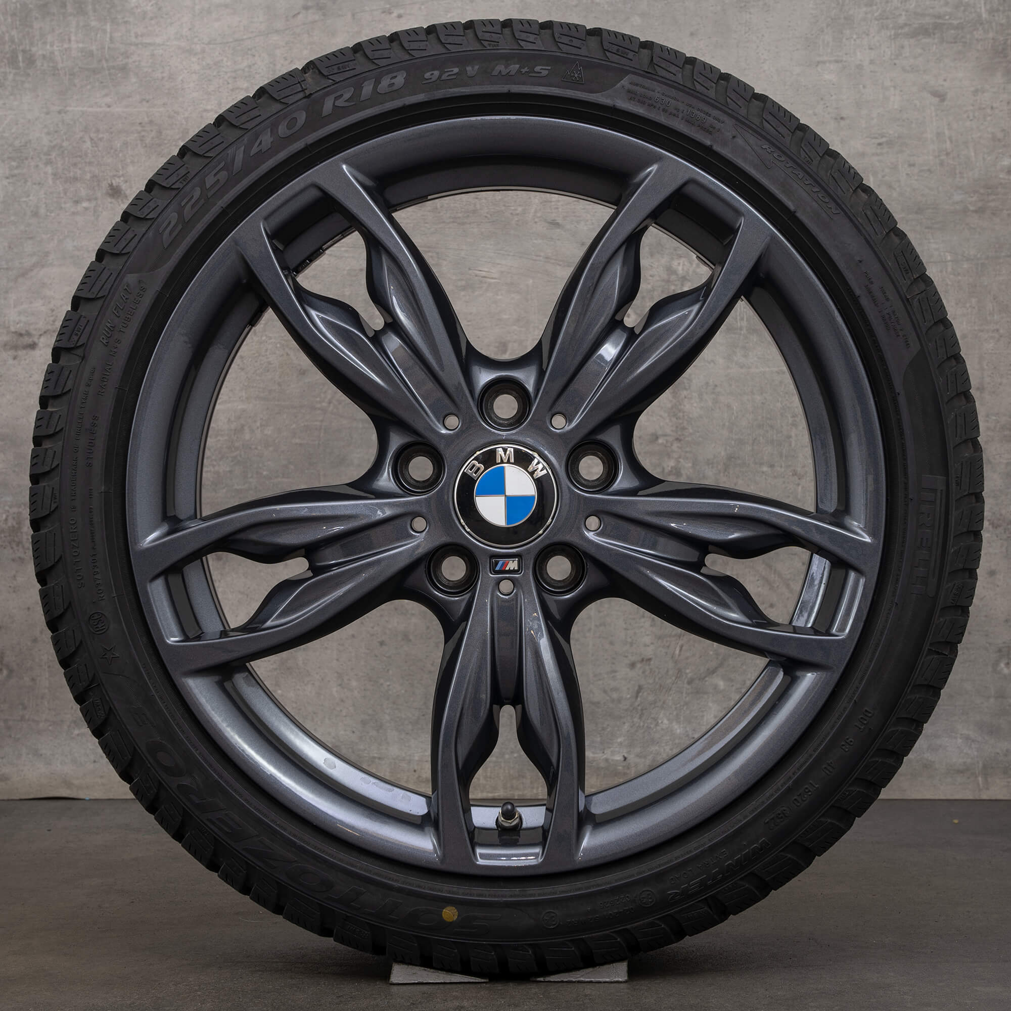 BMW 1-serie F20 F21 2-serie F22 F23 vinterhjul 18 tommer fælge vinterdæk 436 M - hjul 4 af 4