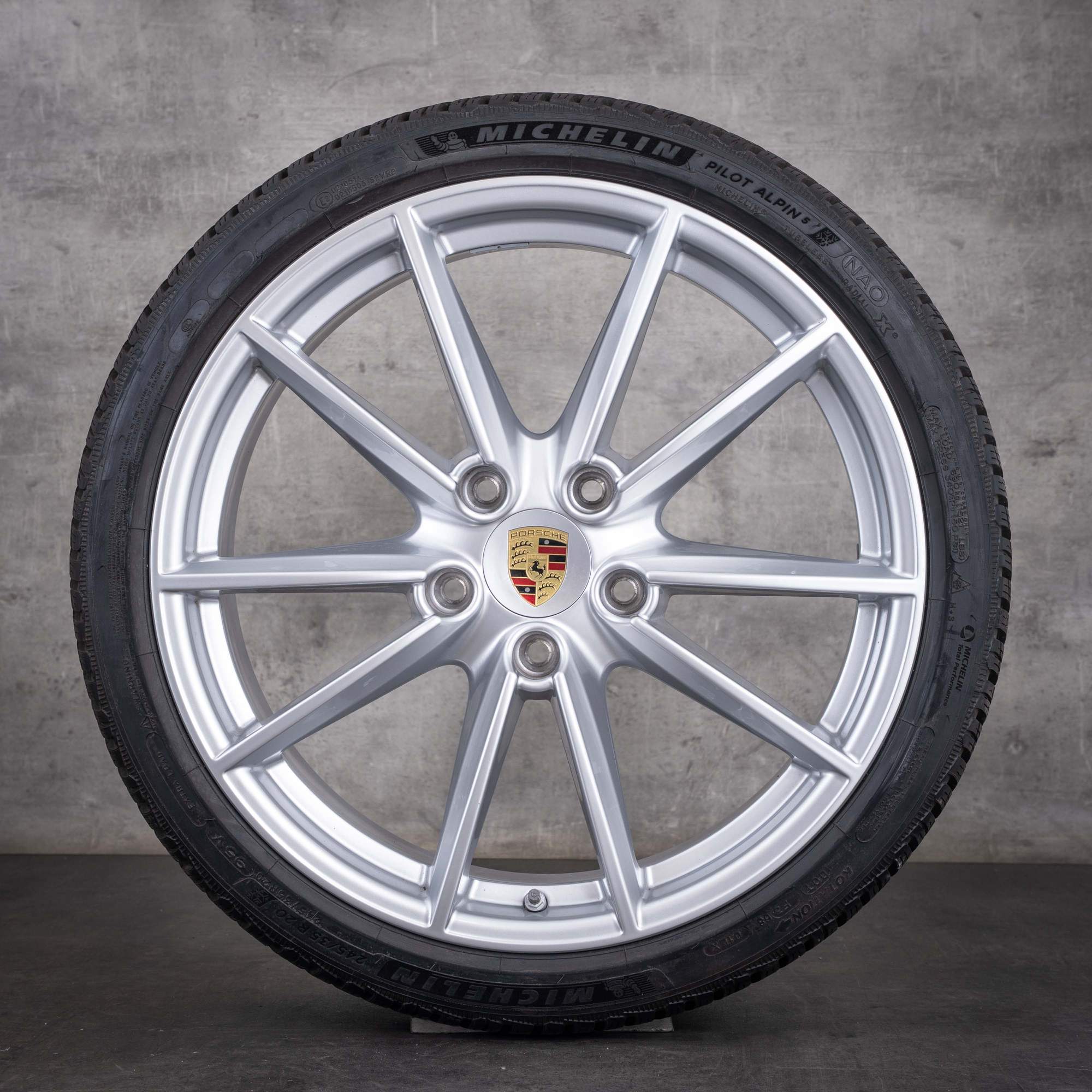 Original Porsche 992 I Winterräder 20 21 Zoll Felgen 992601025C 992601025E Carrera S Rad silber glanz
