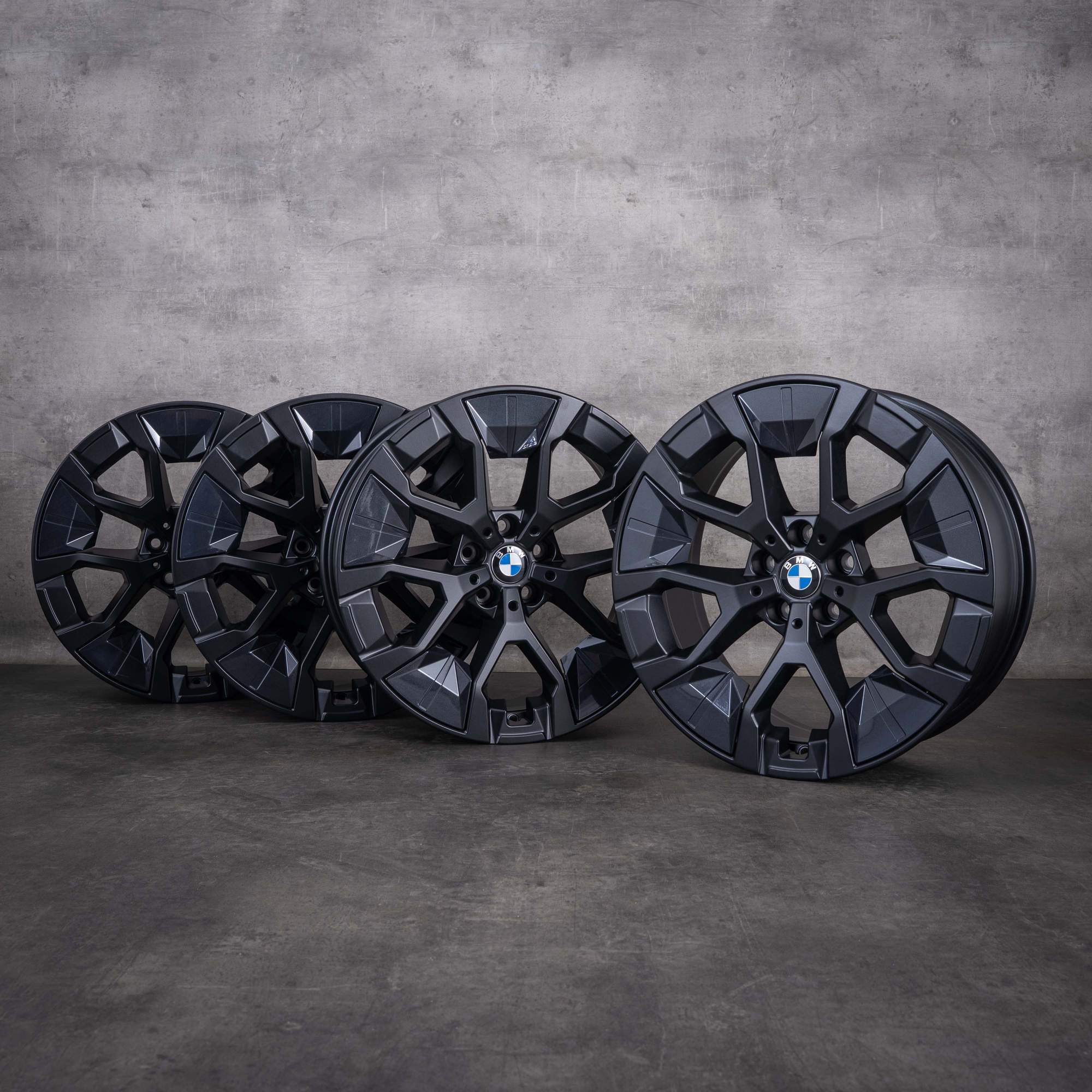 Jantes originais BMW X3 de 19 polegadas G45 Styling 941 Aerodinâmica 5A6F114 preto ajetado mate