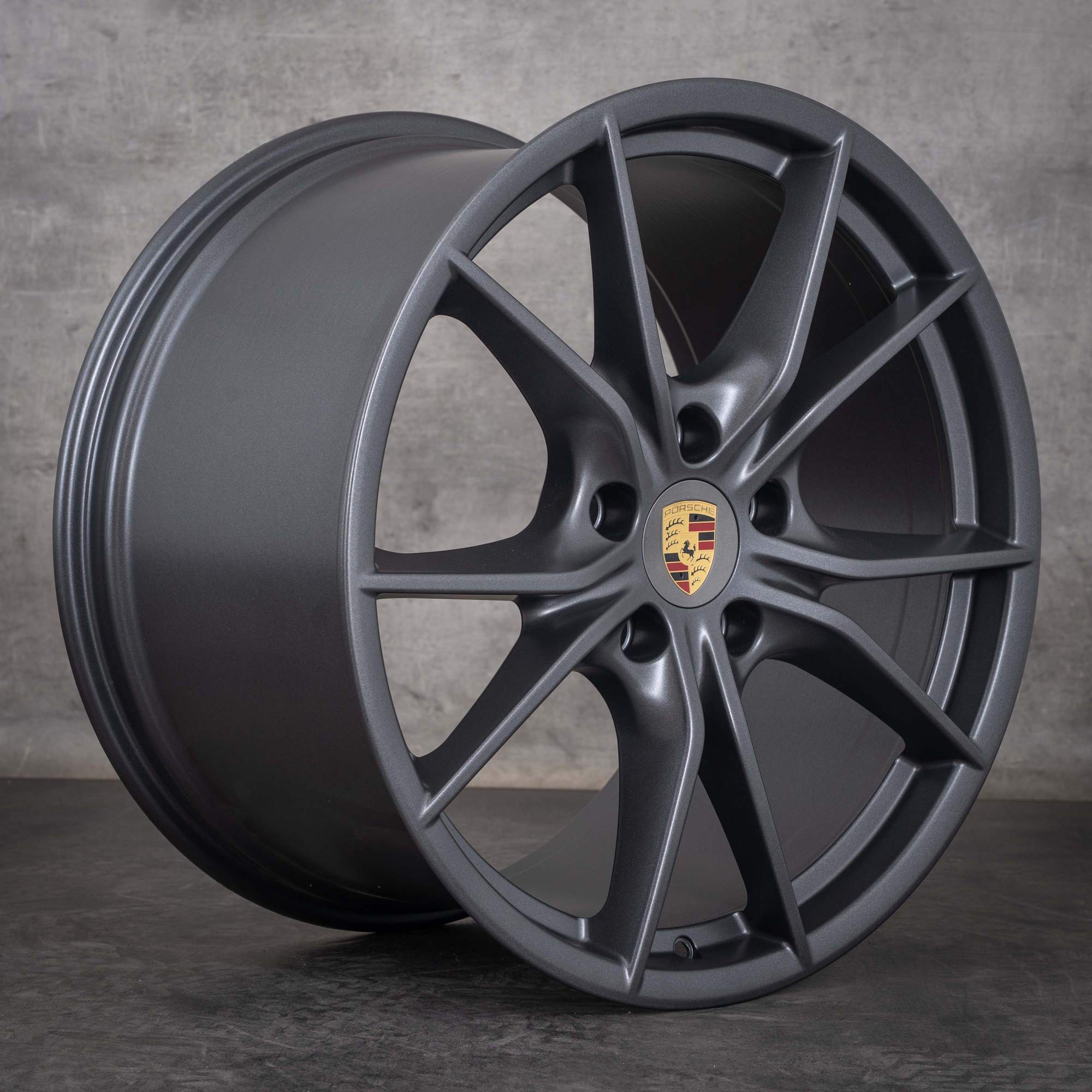 Jante oem Porsche 991 II 20 pouces 99136276000 gris Vésuve mat