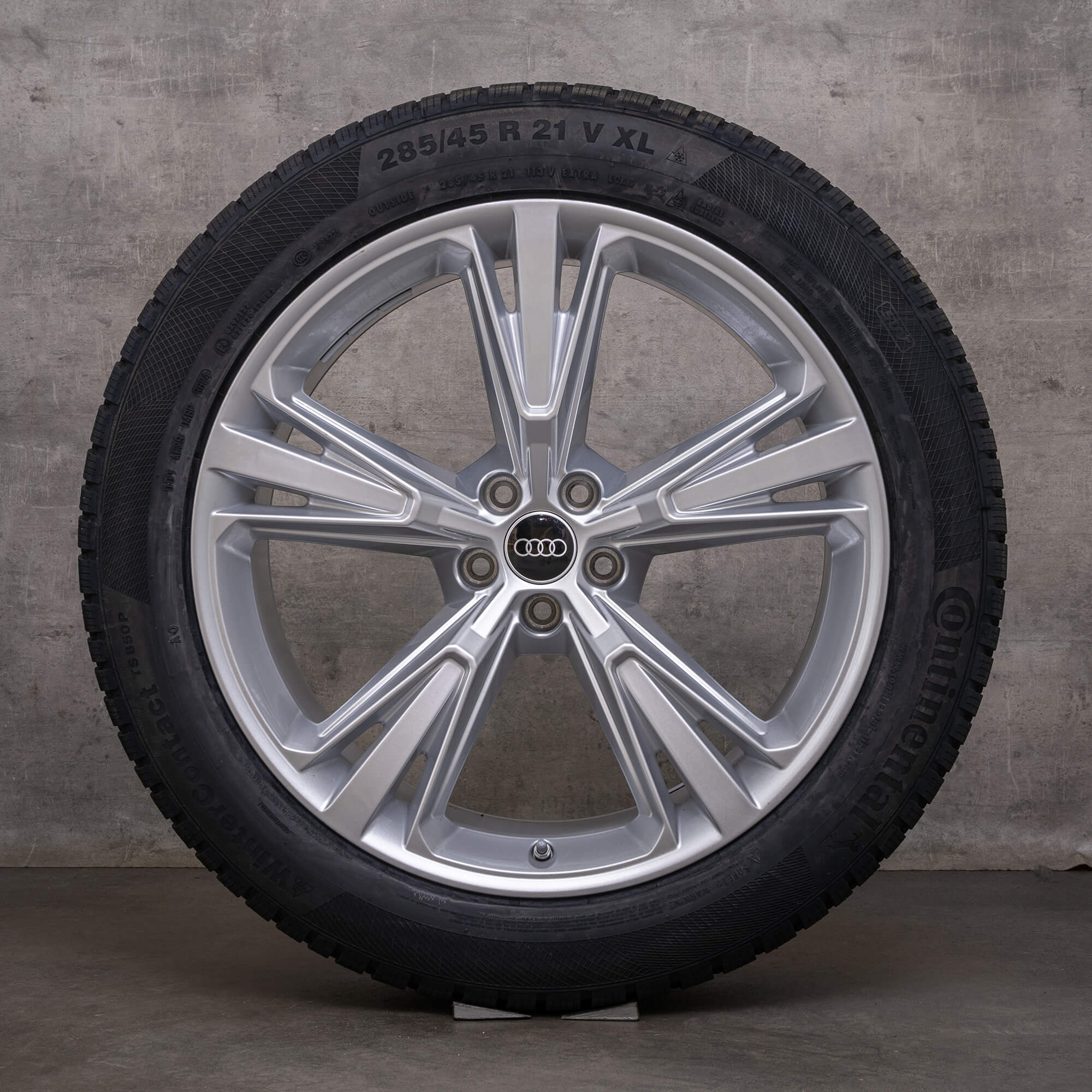 OEM Audi Q8 SQ8 winter wheels 21inch 4M rims 4M8601025M Glossy Silver