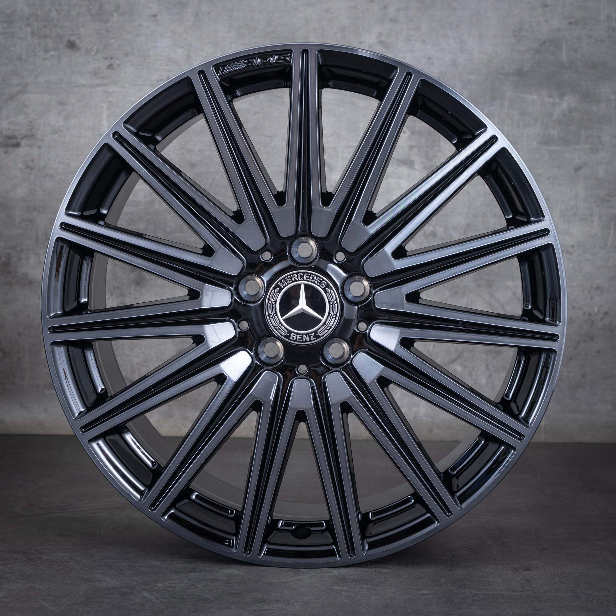 Alkuperäiset Mercedes Benz CLA Coupe AMG vanteet 19 tuuman C174 250+ 350 4Matic kesäpyörät A1744014400 A1744014500 Dark platinum gloss glaze black UUTUUS