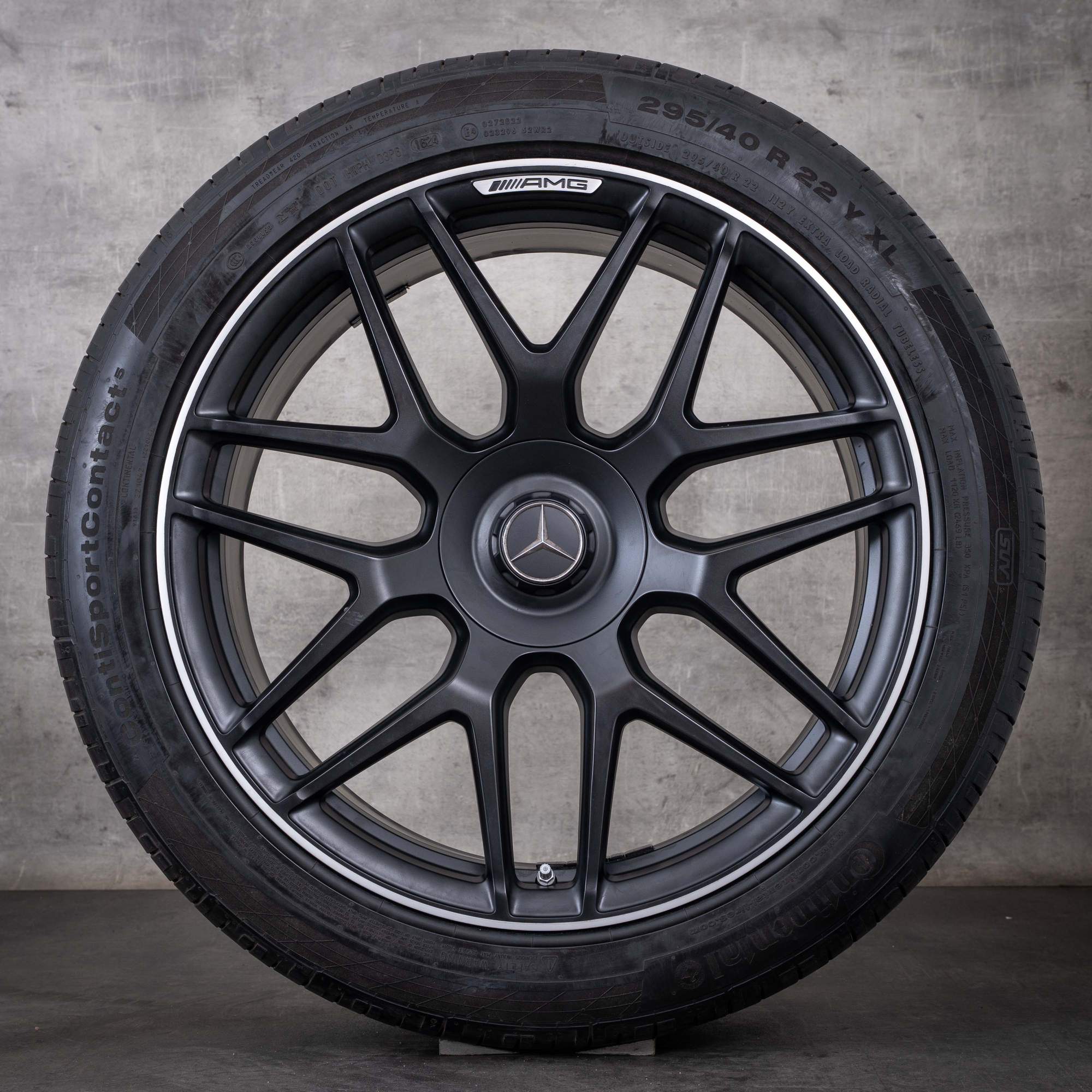 OEM Mercedes-Benz G-Class G63 AMG 22-inch rims W465 W463A summer wheels A4634012000 matte, diamond cut