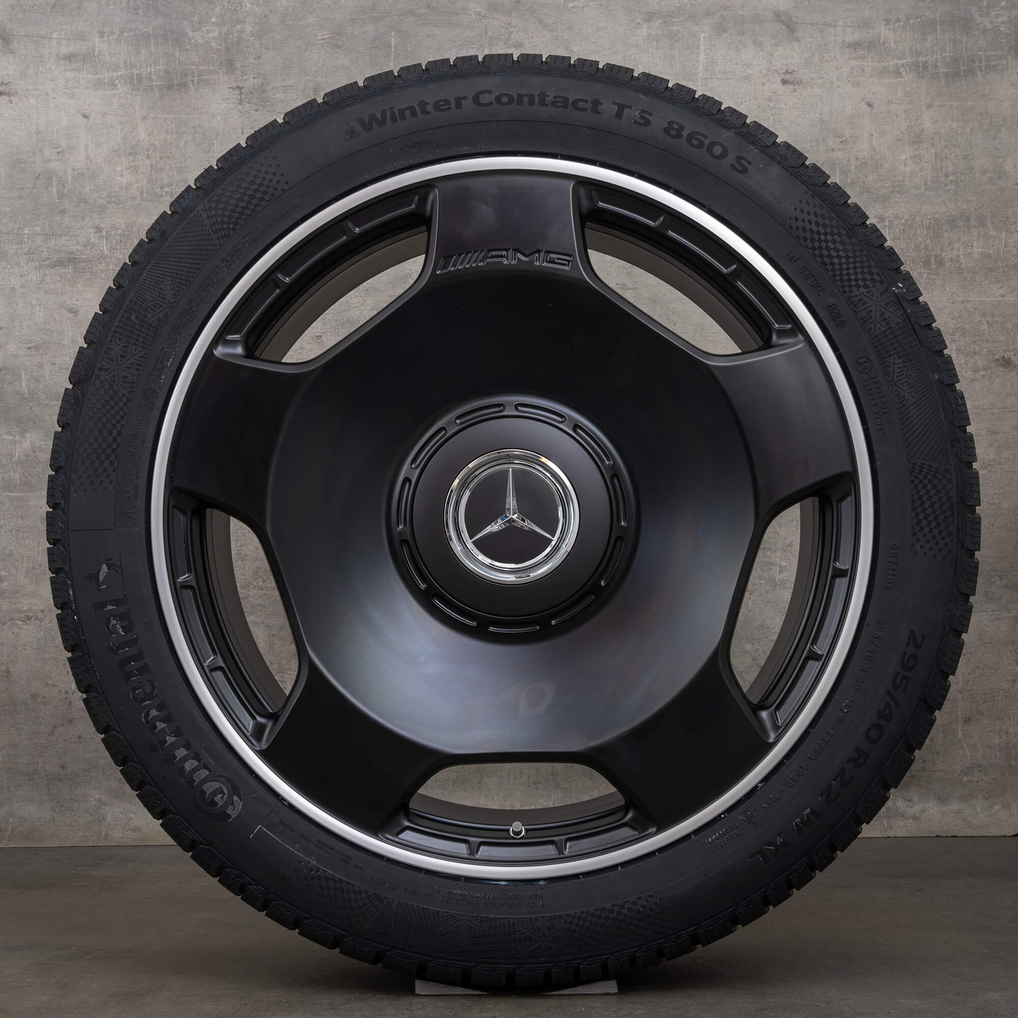 Orijinal Mercedes Benz G-Serisi G63 AMG kış jantları 22 inç W463 W465 jantlar monoblok A4634014100 siyah mat parlak tornalı YENİ