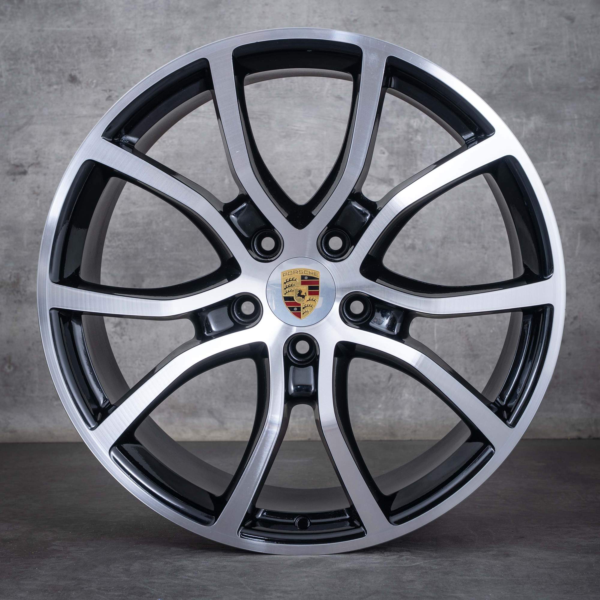 Oryginalne felgi Porsche Cayenne 21 cali 9YA E3 I II 9Y0601025BH 9Y0601025BJ czarne polerowane