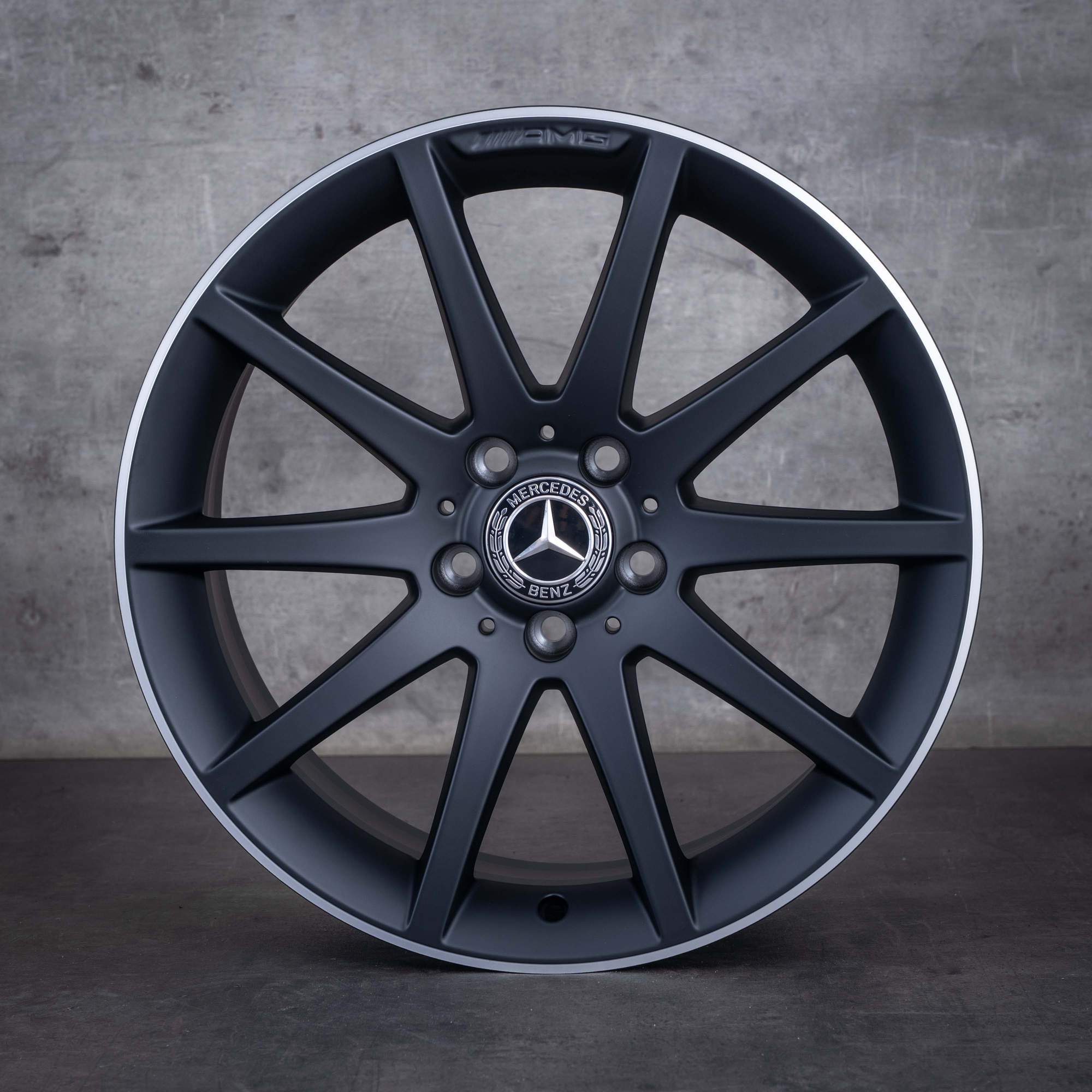 Jante originale Mercedes-Benz SLK 55 SLC 43 AMG de 18 inci R172 A1724013002 A1724013102 negru mat marginea diamantată NOI